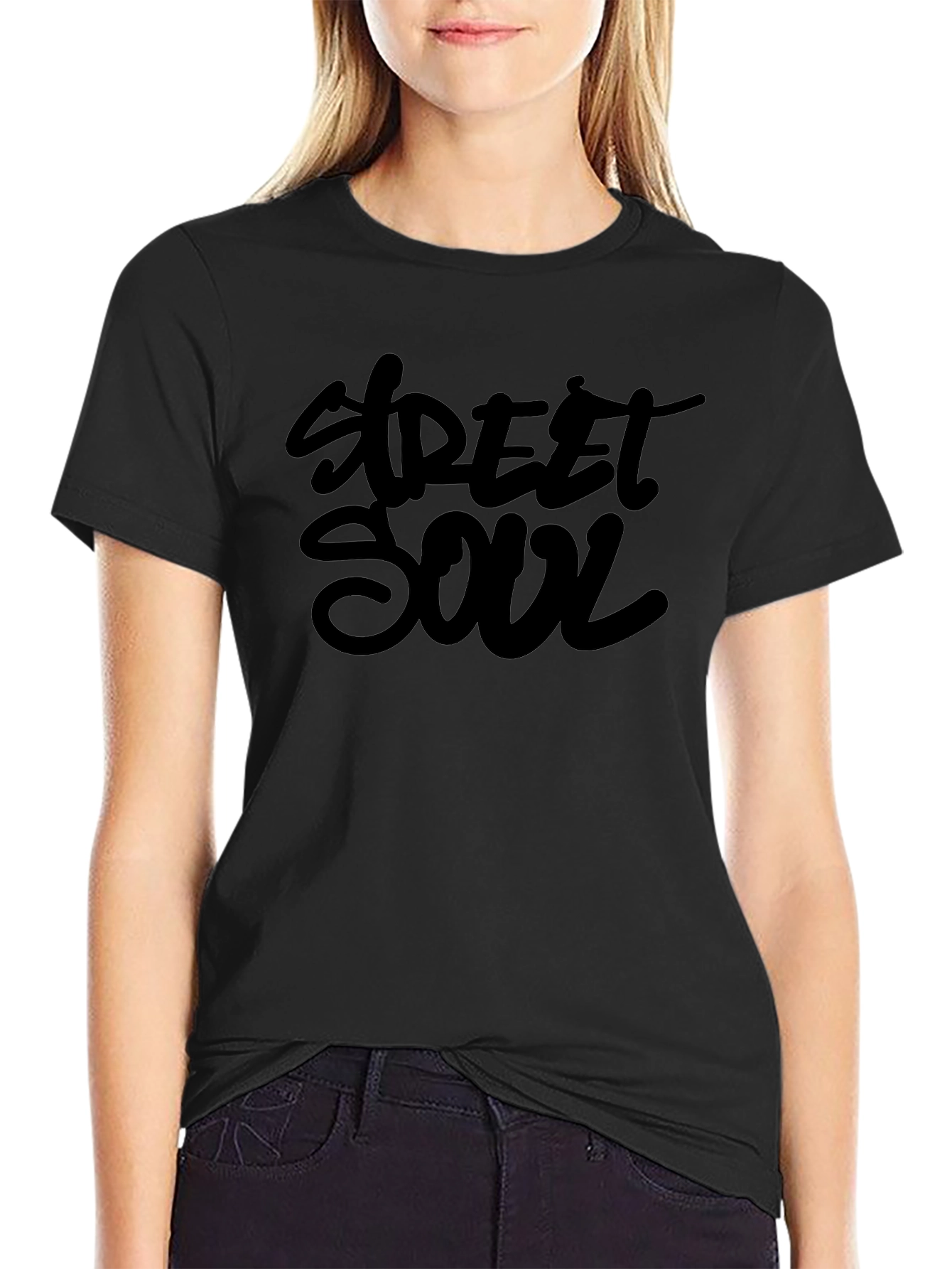 Street Soul Black Graphic T-Shirt