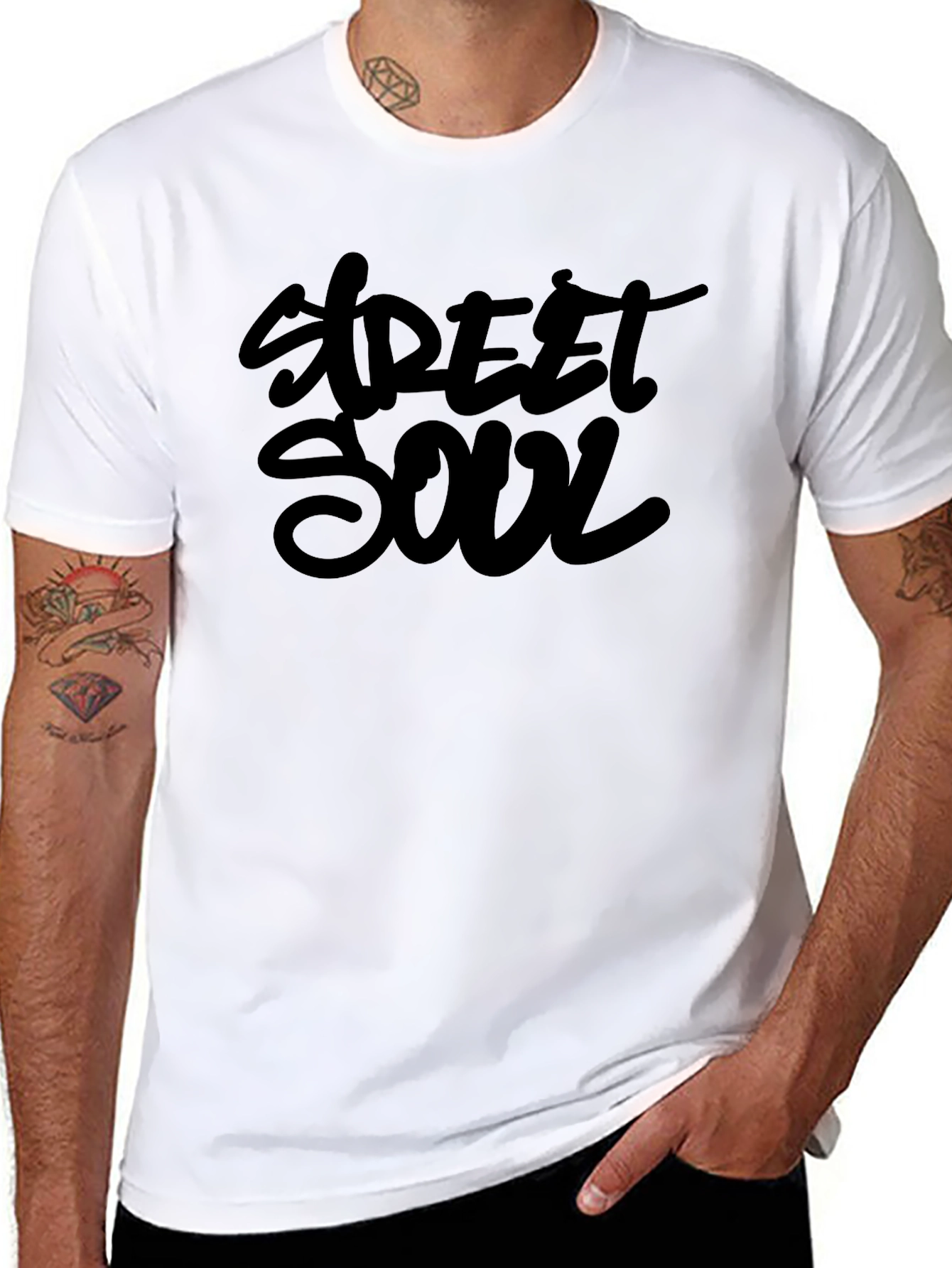 Street Soul Black Graphic T-Shirt