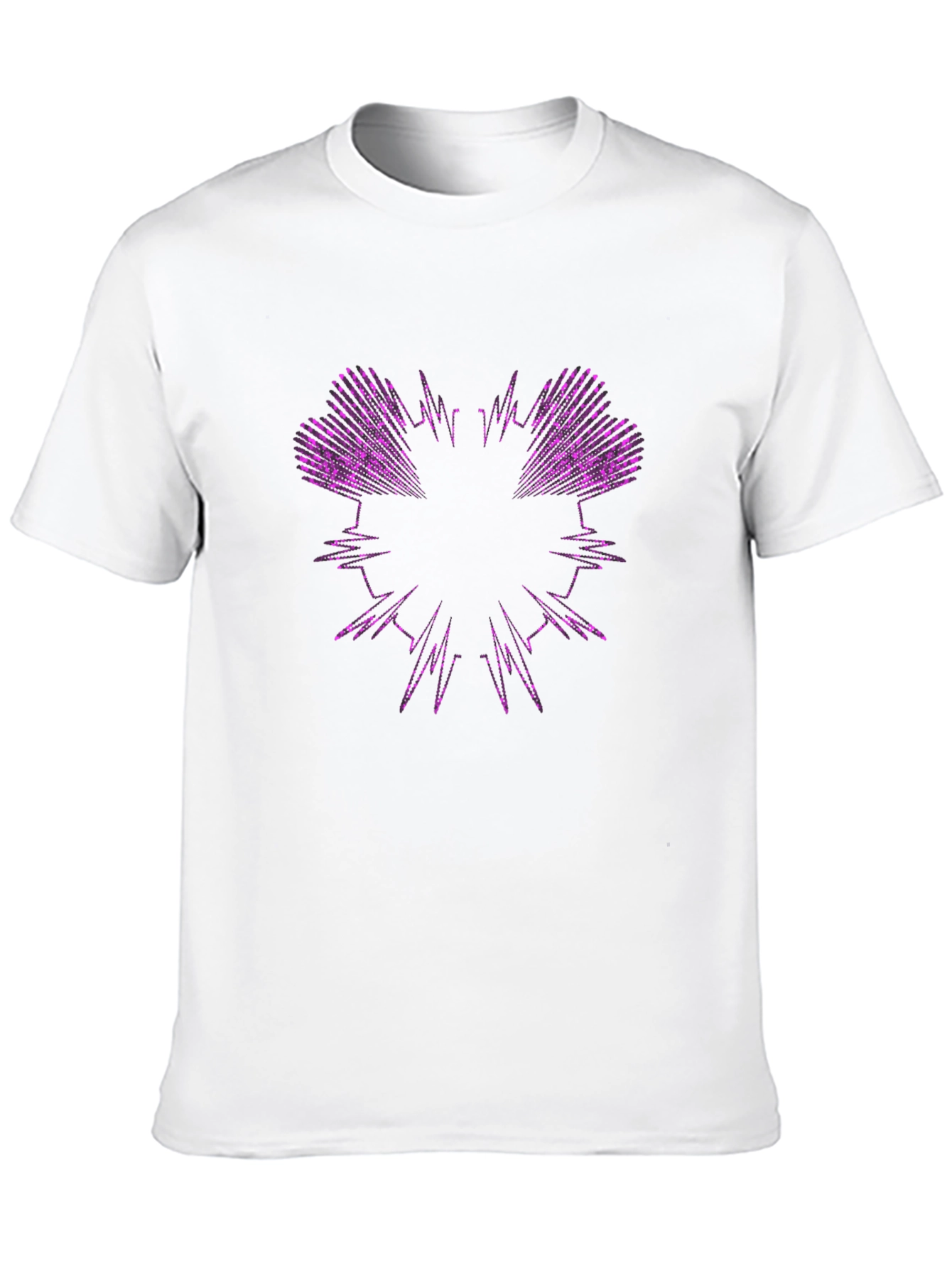 Abstract Heartbeat Graphic Tee - Modern Stylish Shirt
