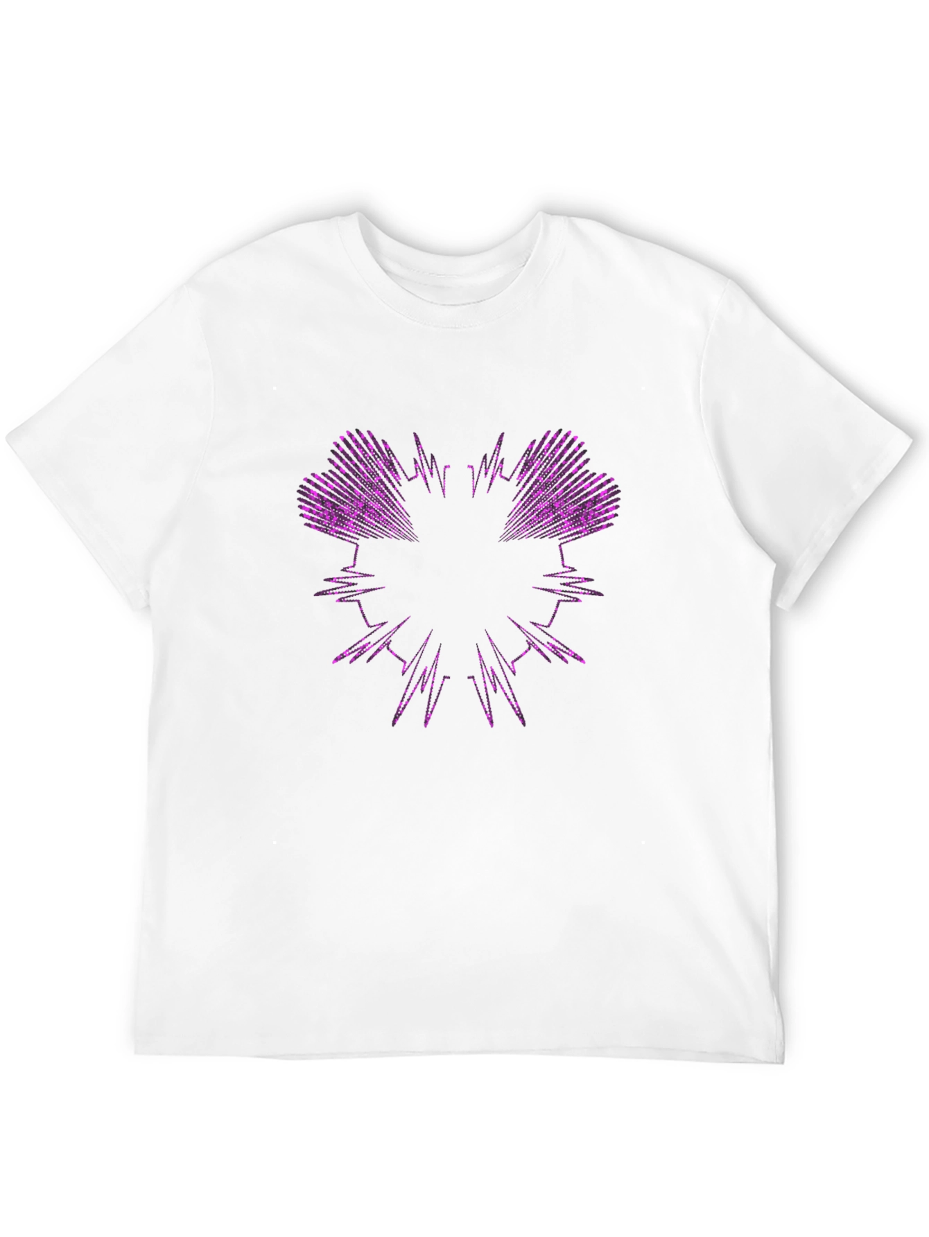 Abstract Heartbeat Graphic Tee - Modern Stylish Shirt