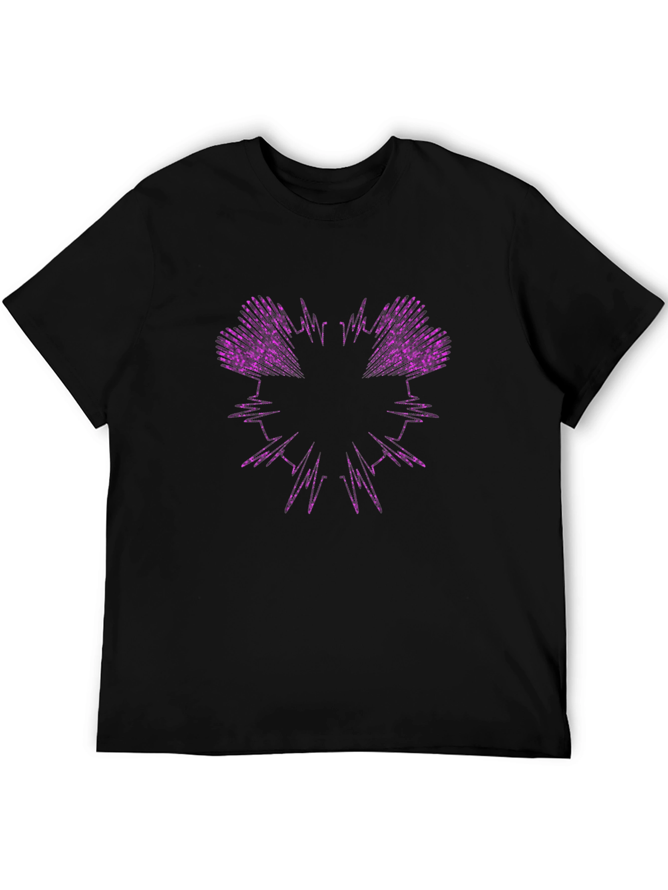 Abstract Heartbeat Graphic Tee - Modern Stylish Shirt