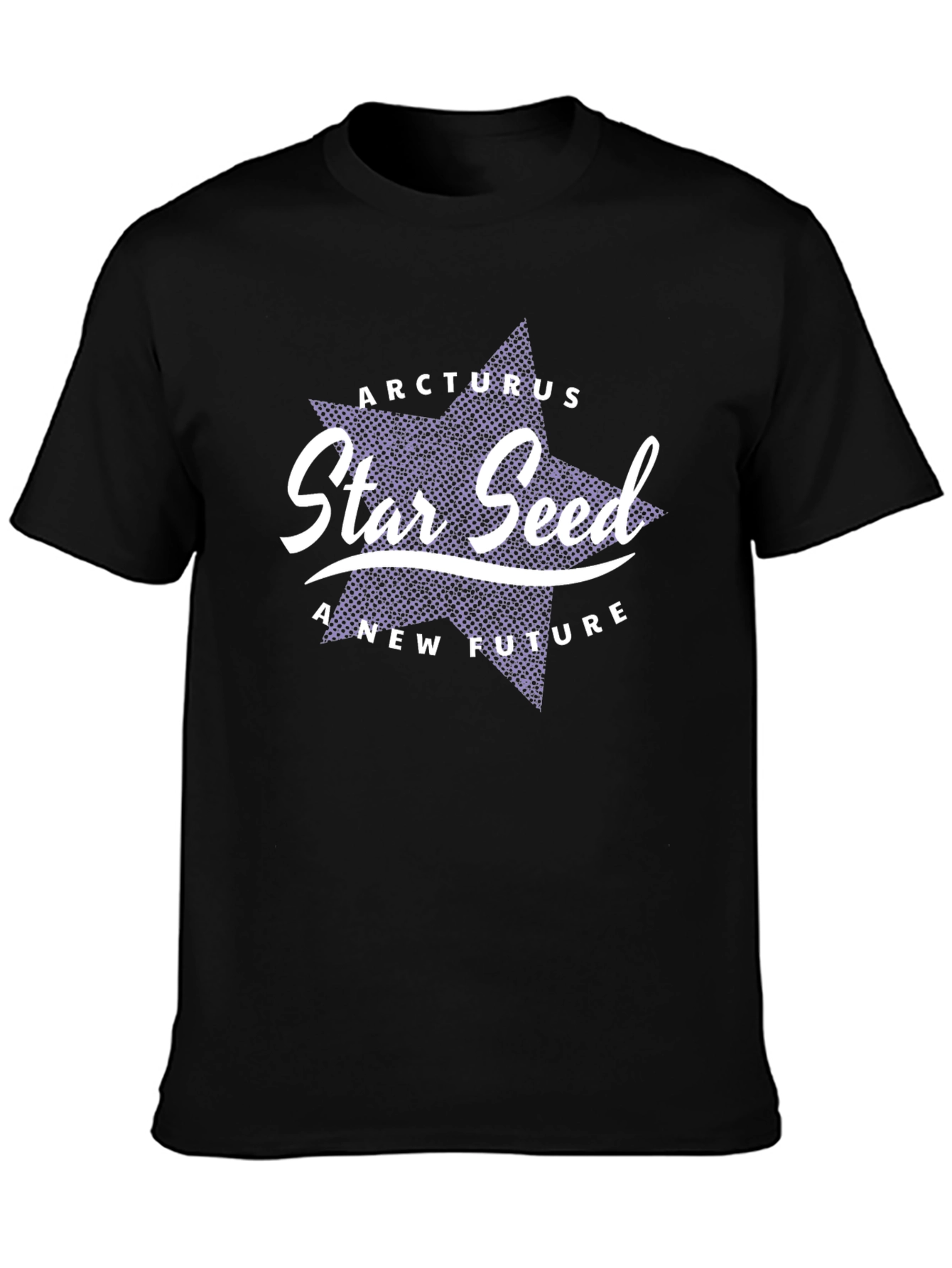 Arcturus Star Seed Black Graphic T-Shirt