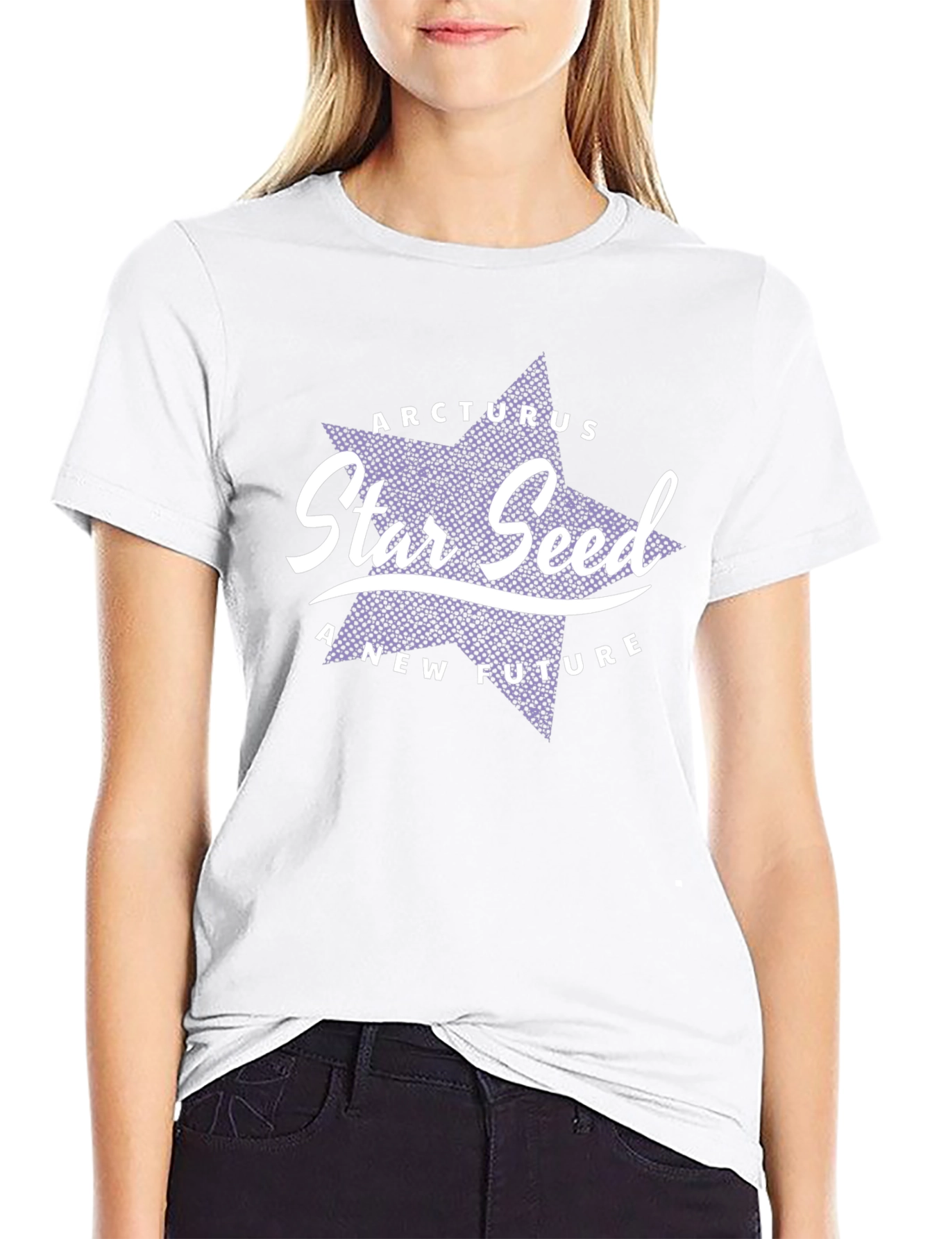 Arcturus Star Seed Black Graphic T-Shirt