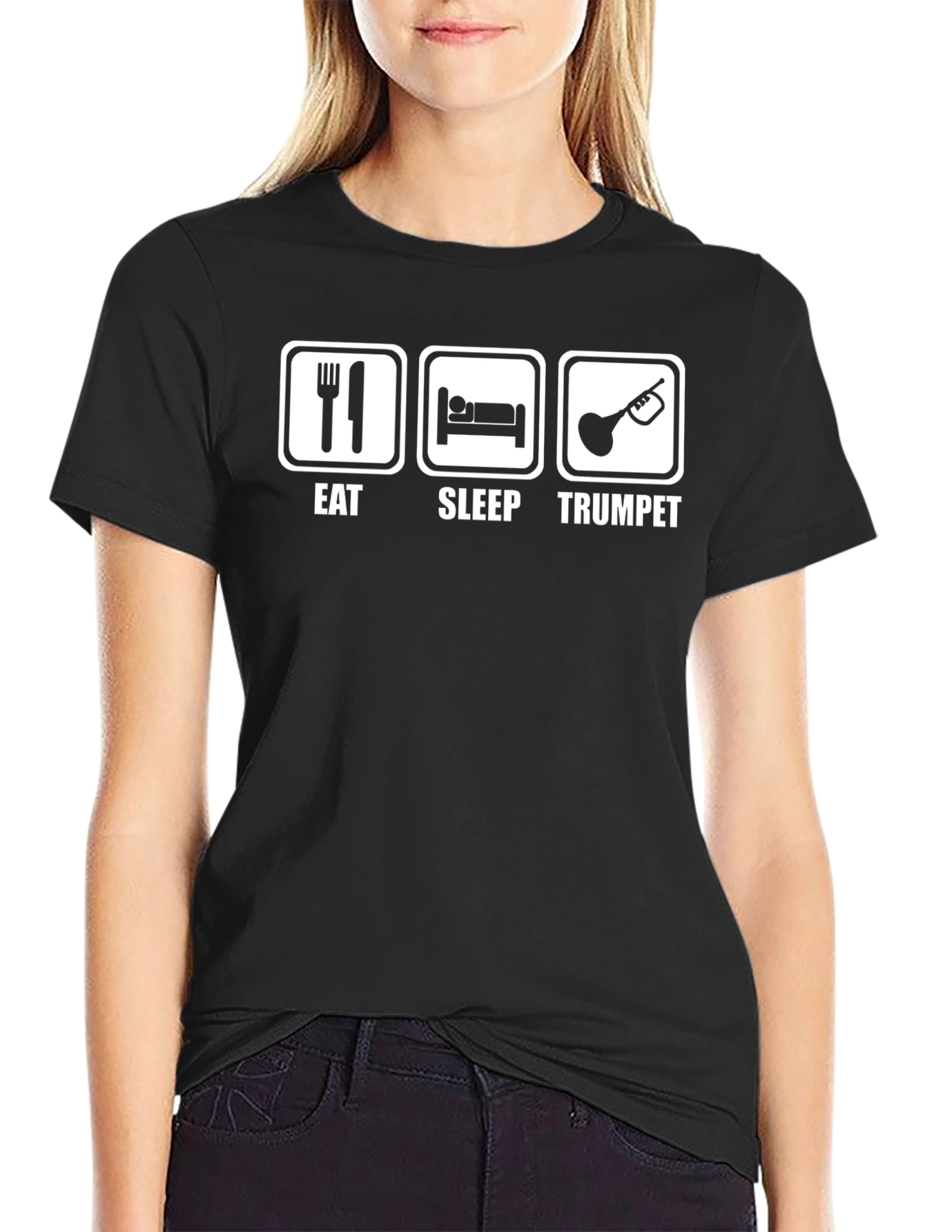 Eat Sleep Trumpet T-Shirt | Musician Gift