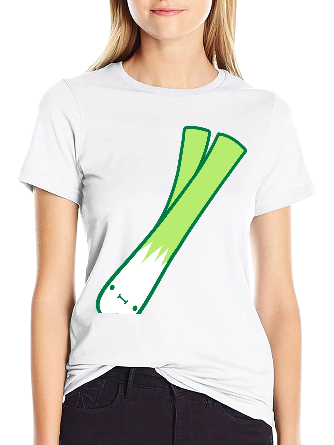 Funny Leek Graphic T-Shirt - Unisex Cotton Tee
