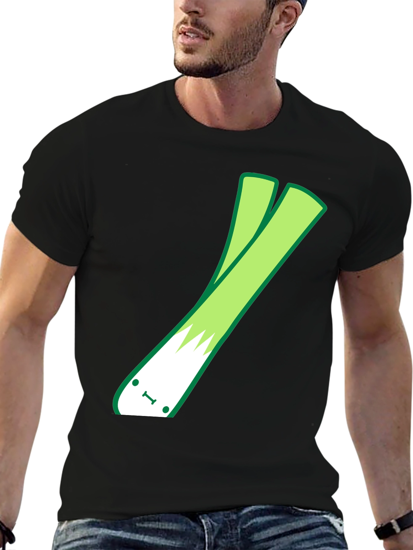 Funny Leek Graphic T-Shirt - Unisex Cotton Tee