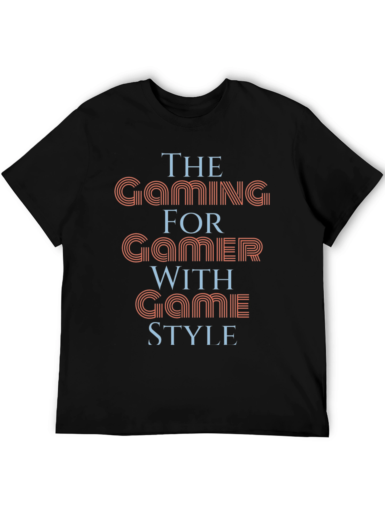 Gaming Gamer Style T-Shirt - Stylish Black Tee