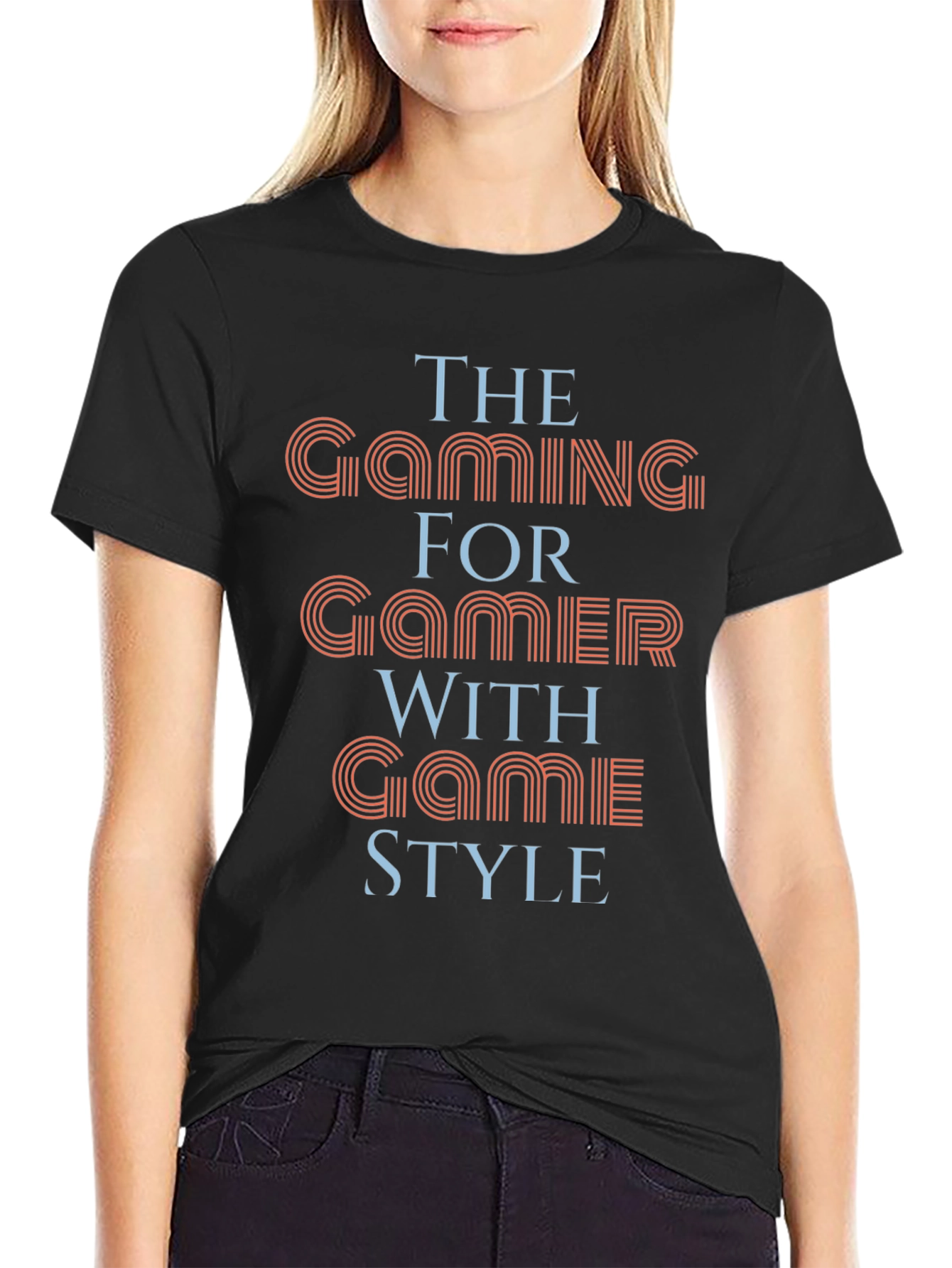 Gaming Gamer Style T-Shirt - Stylish Black Tee