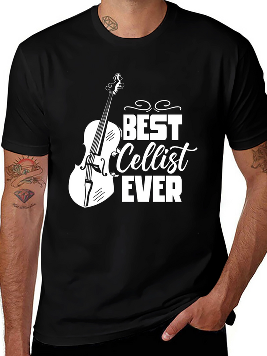 Best Cellist Ever Graphic Tee - Music Lover Shirt