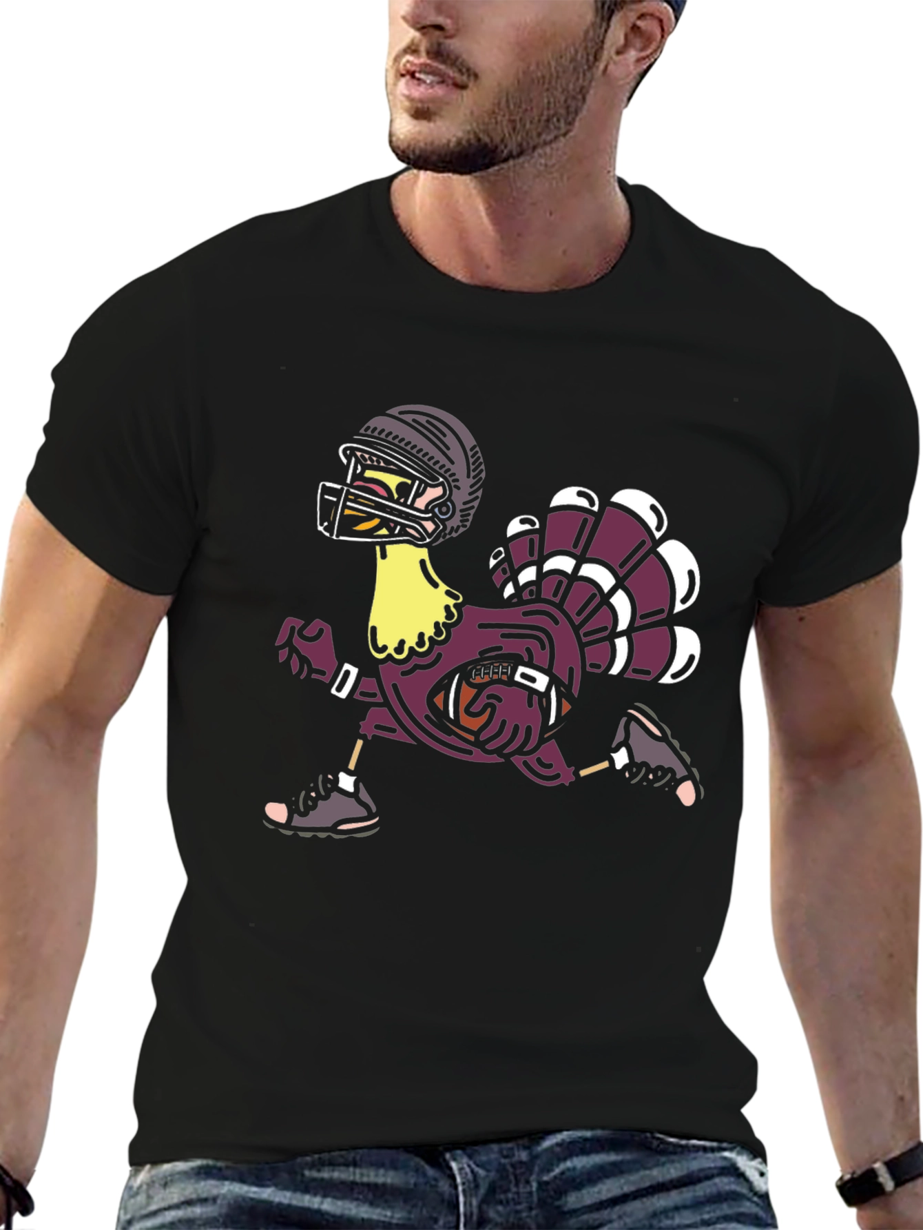 Football Turkey Thanksgiving T-Shirt