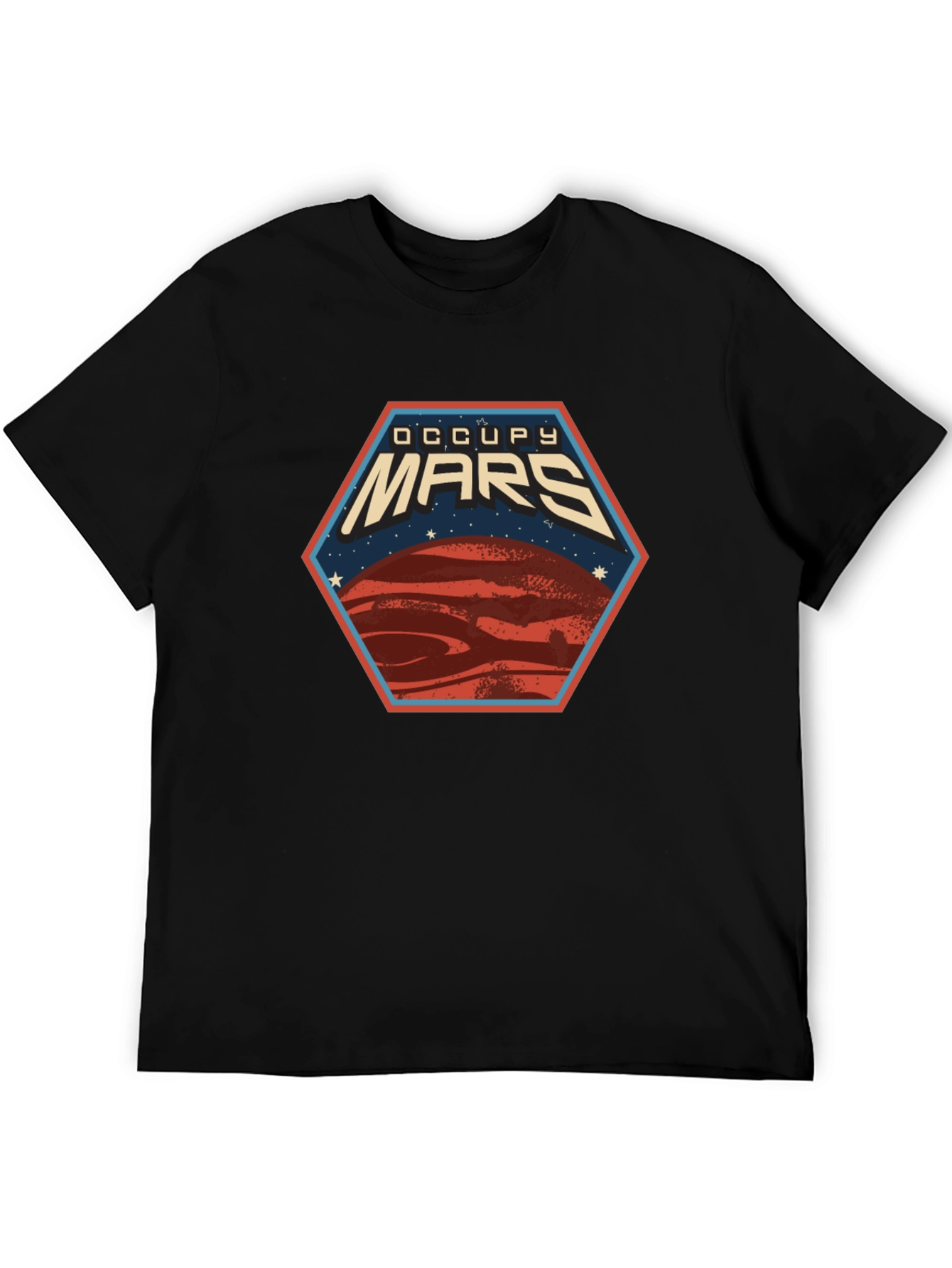Occupy Mars Graphic Tee - Space Exploration T-Shirt