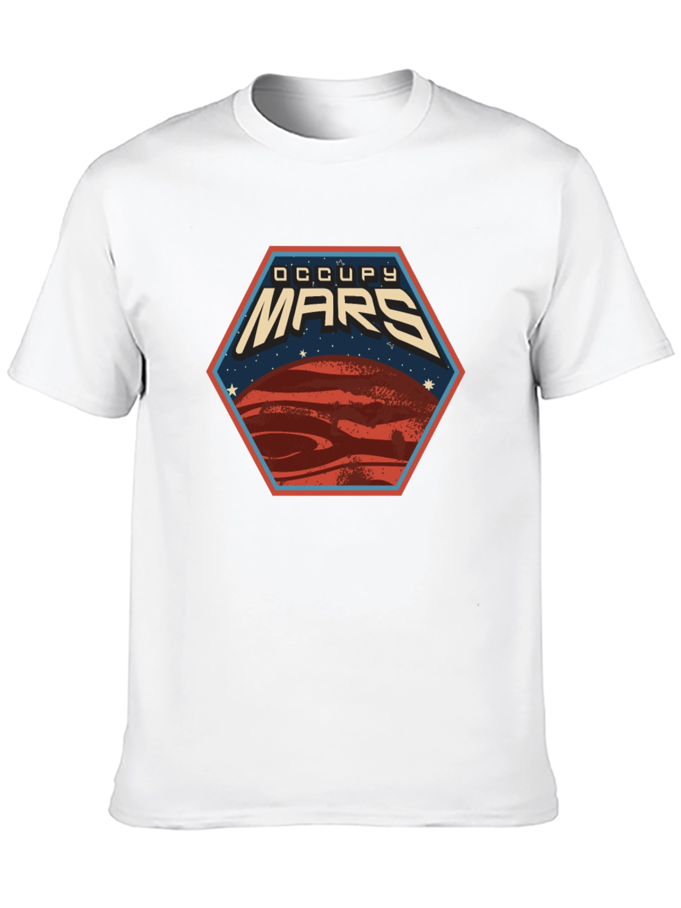 Occupy Mars Graphic Tee - Space Exploration T-Shirt