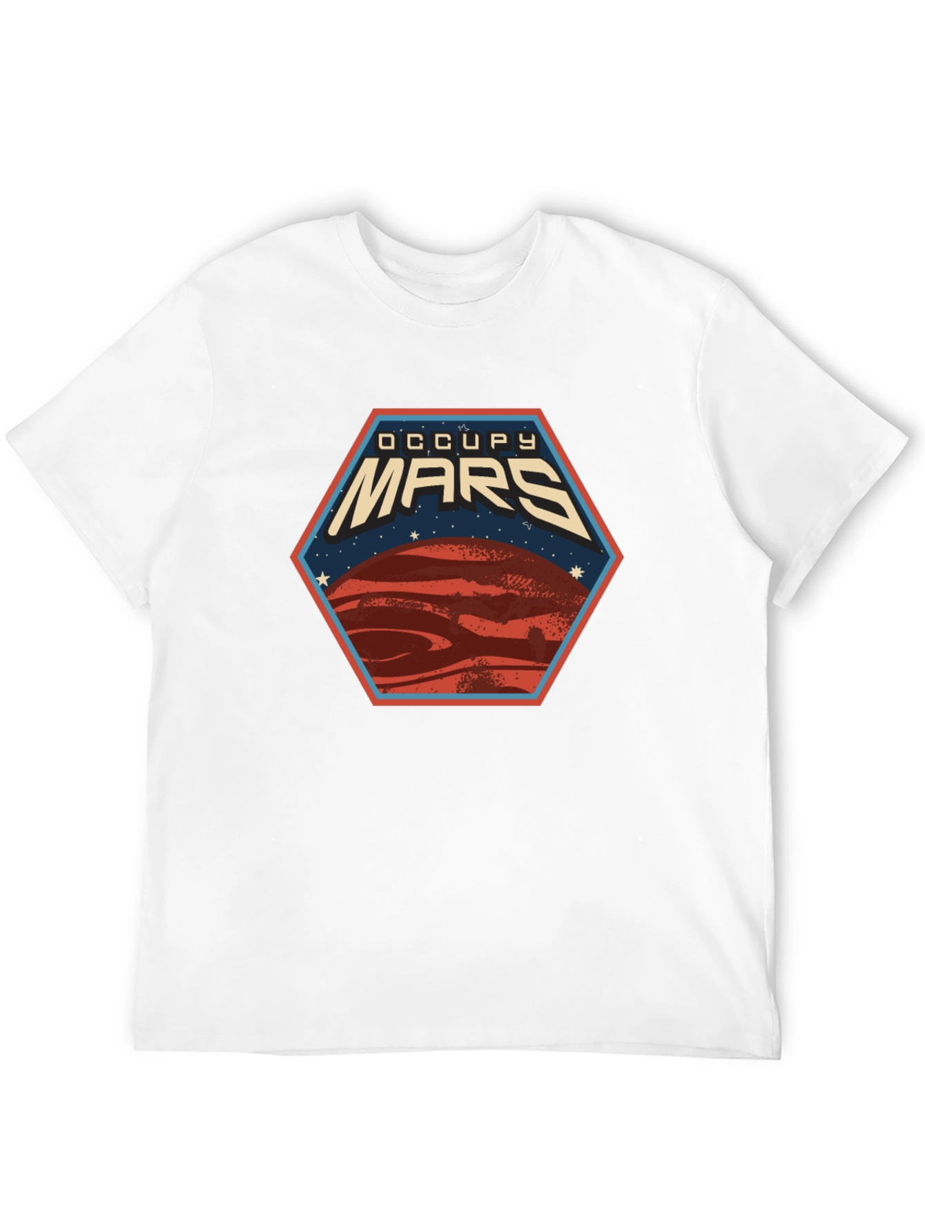 Occupy Mars Graphic Tee - Space Exploration T-Shirt