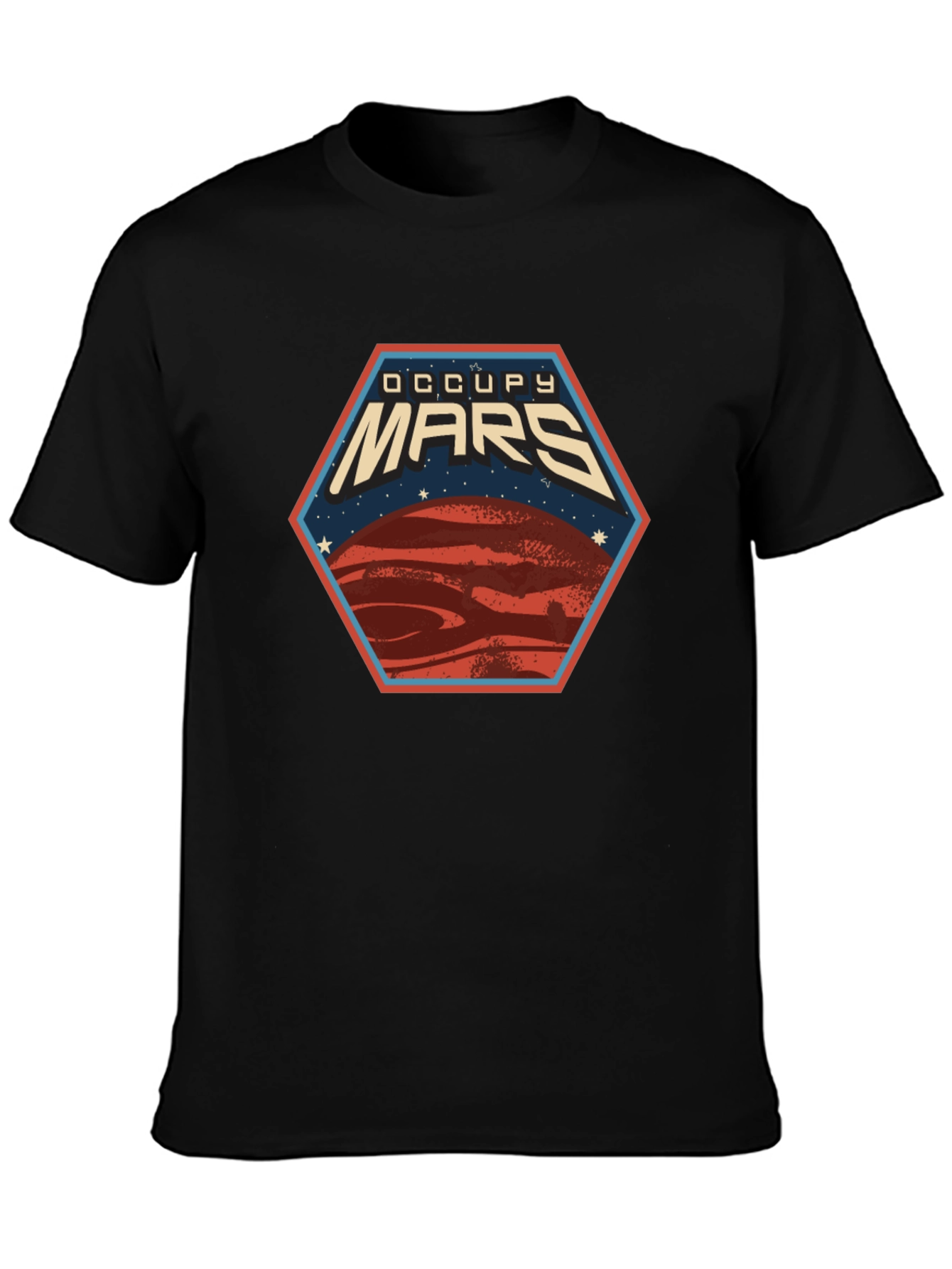 Occupy Mars Graphic Tee - Space Exploration T-Shirt