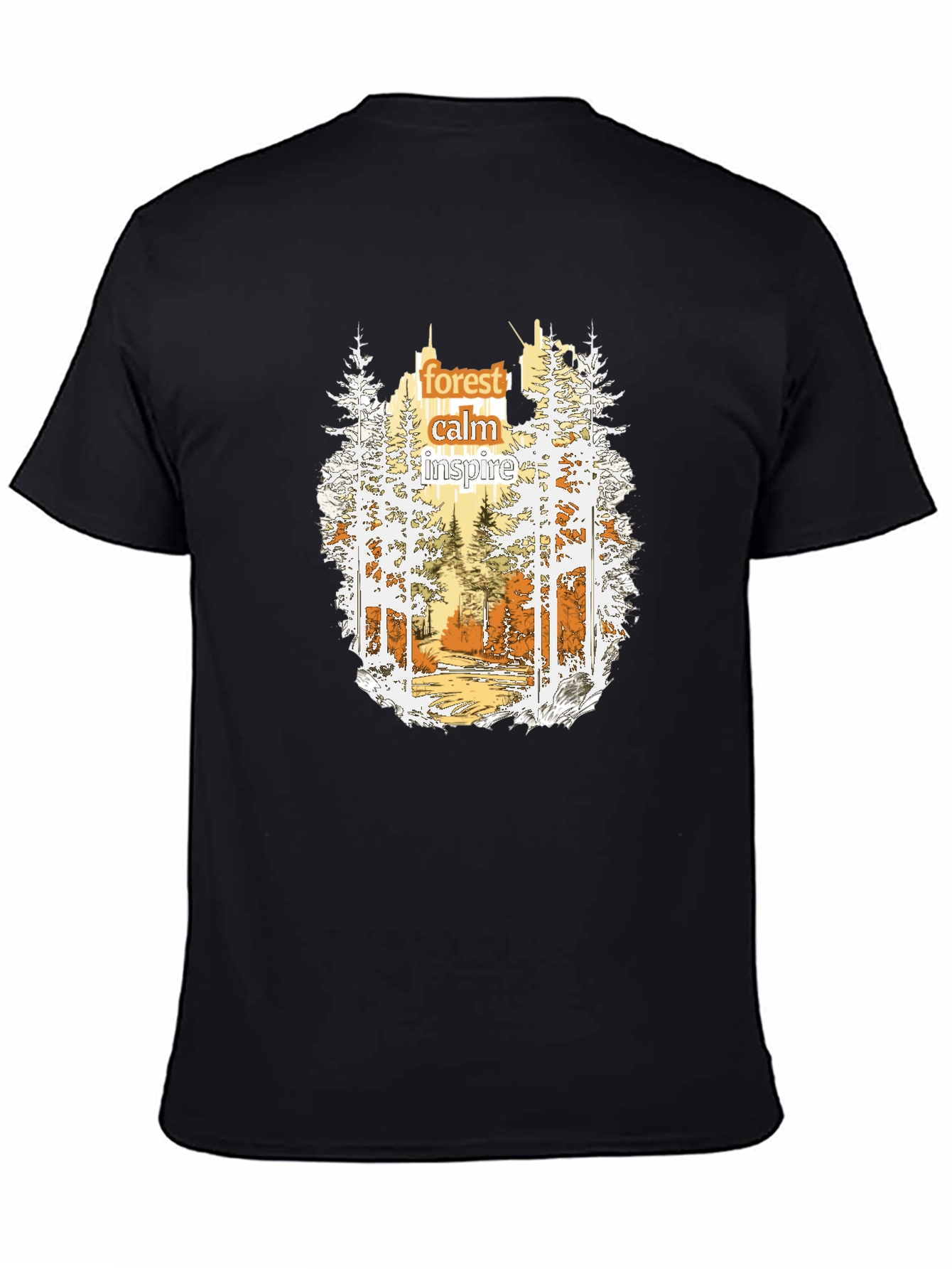 Nature Forest Calm Inspire Graphic T-Shirt