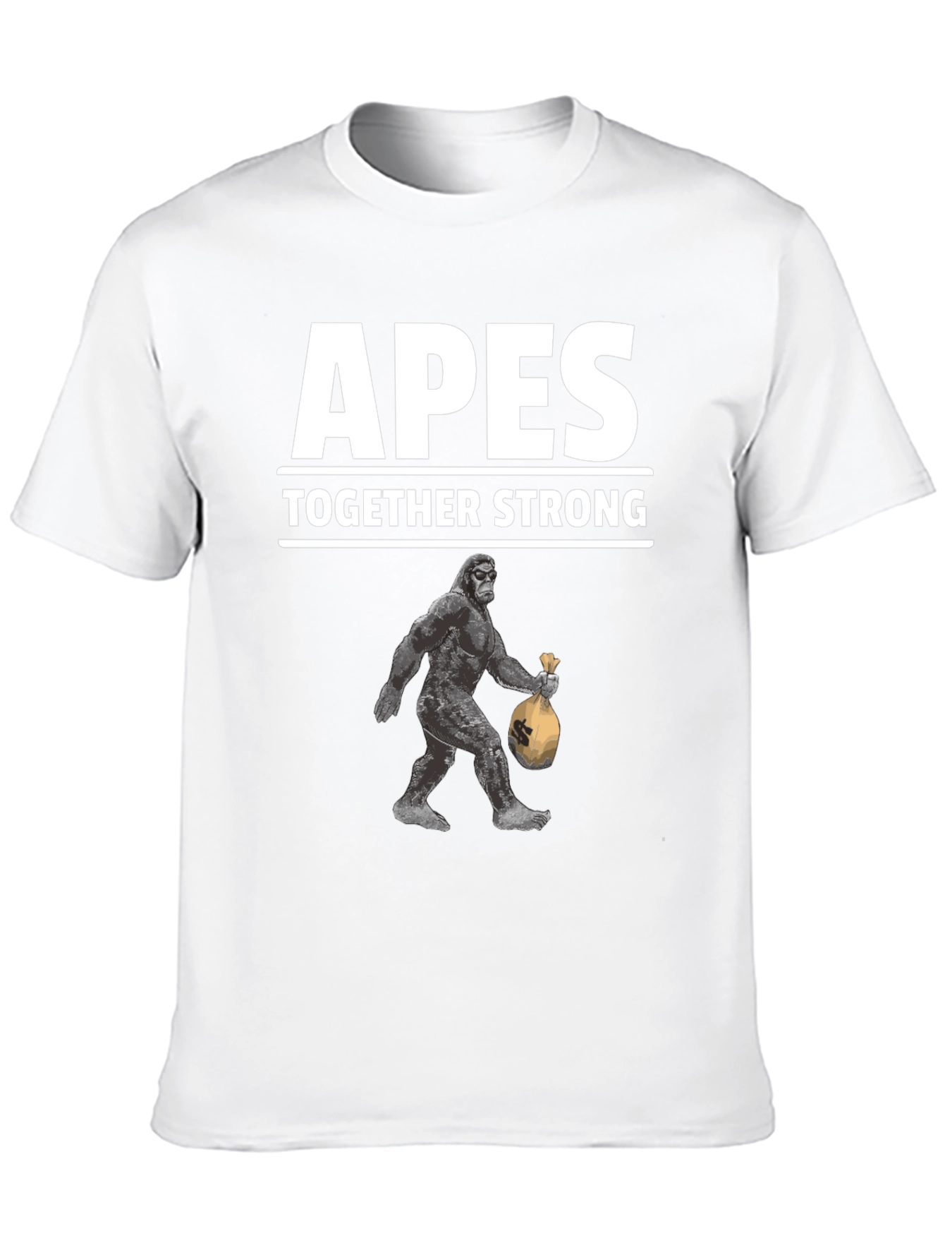 Apes Together Strong Graphic Tee - Black Cotton T-Shirt