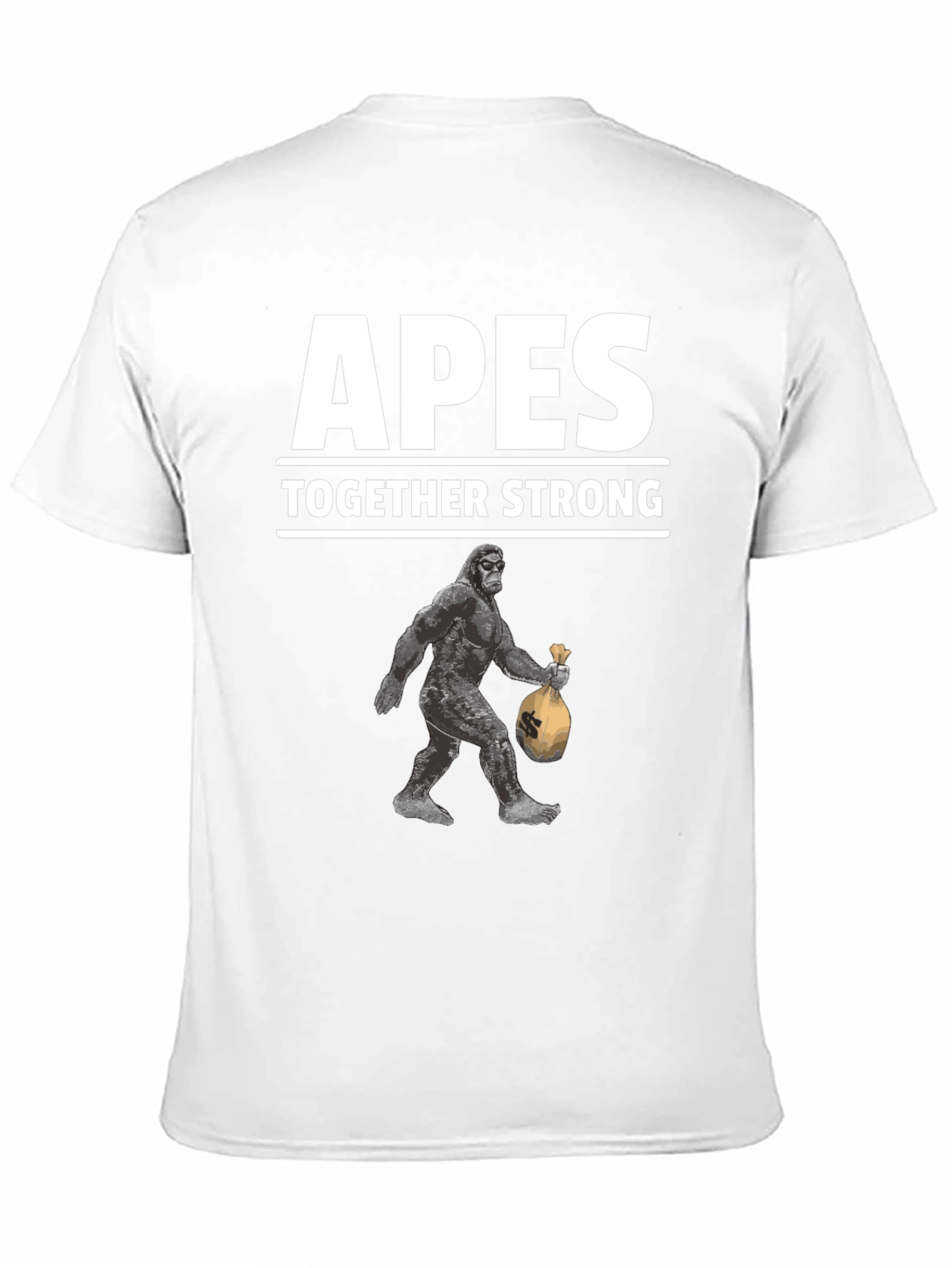 Apes Together Strong Graphic Tee - Black Cotton T-Shirt