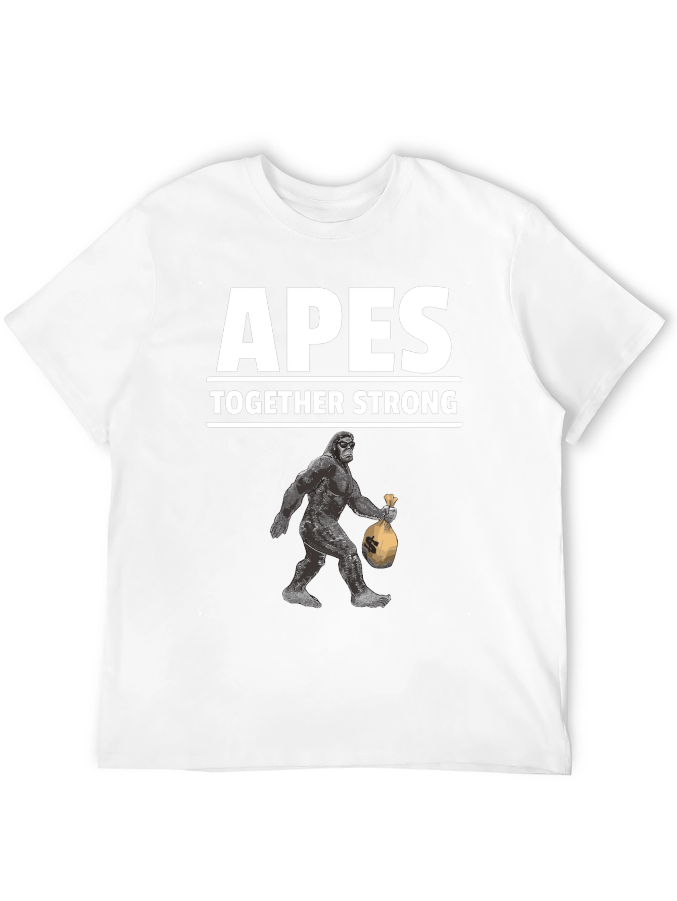 Apes Together Strong Graphic Tee - Black Cotton T-Shirt
