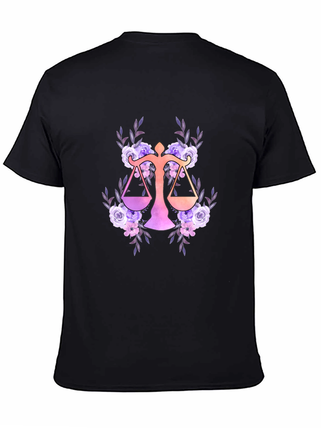 Floral Libra Zodiac T-Shirt