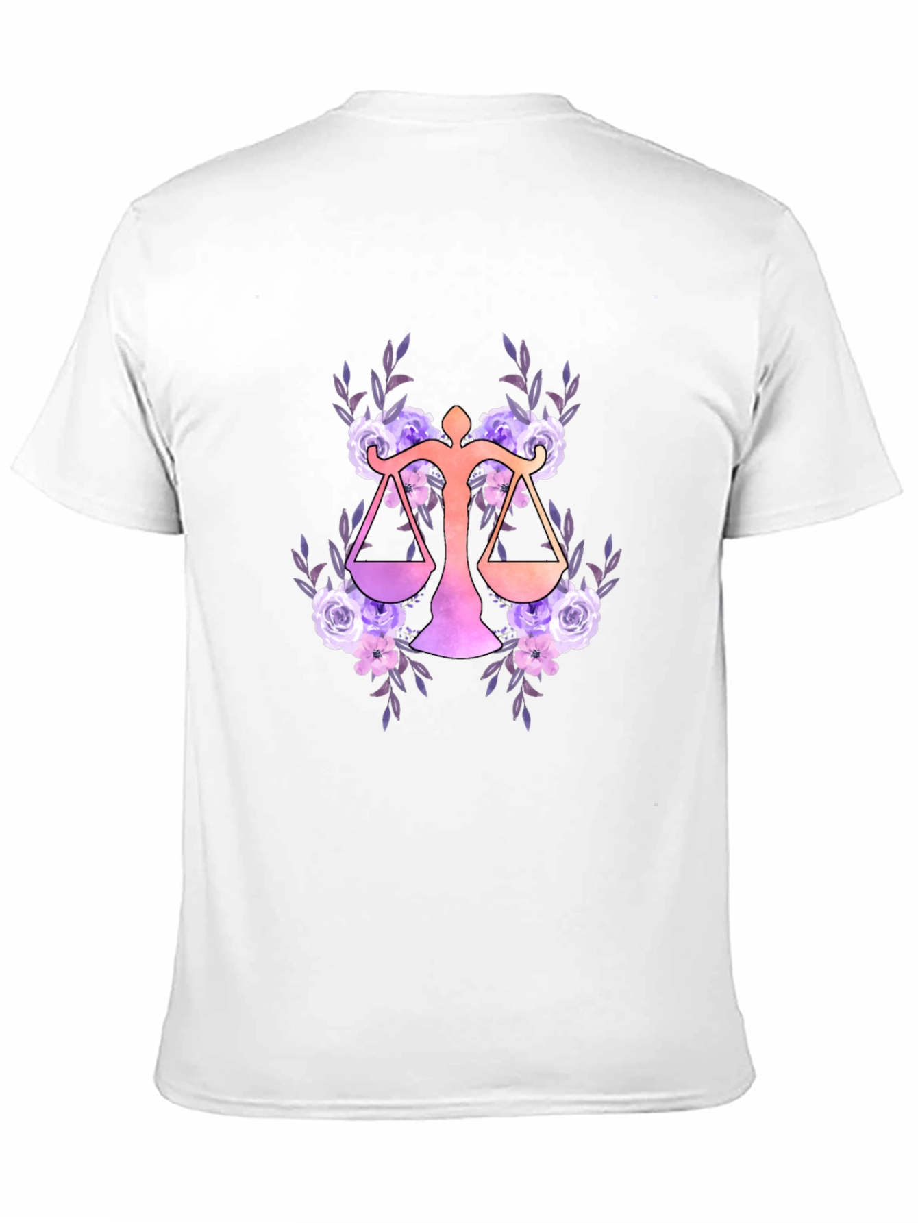 Floral Libra Zodiac T-Shirt