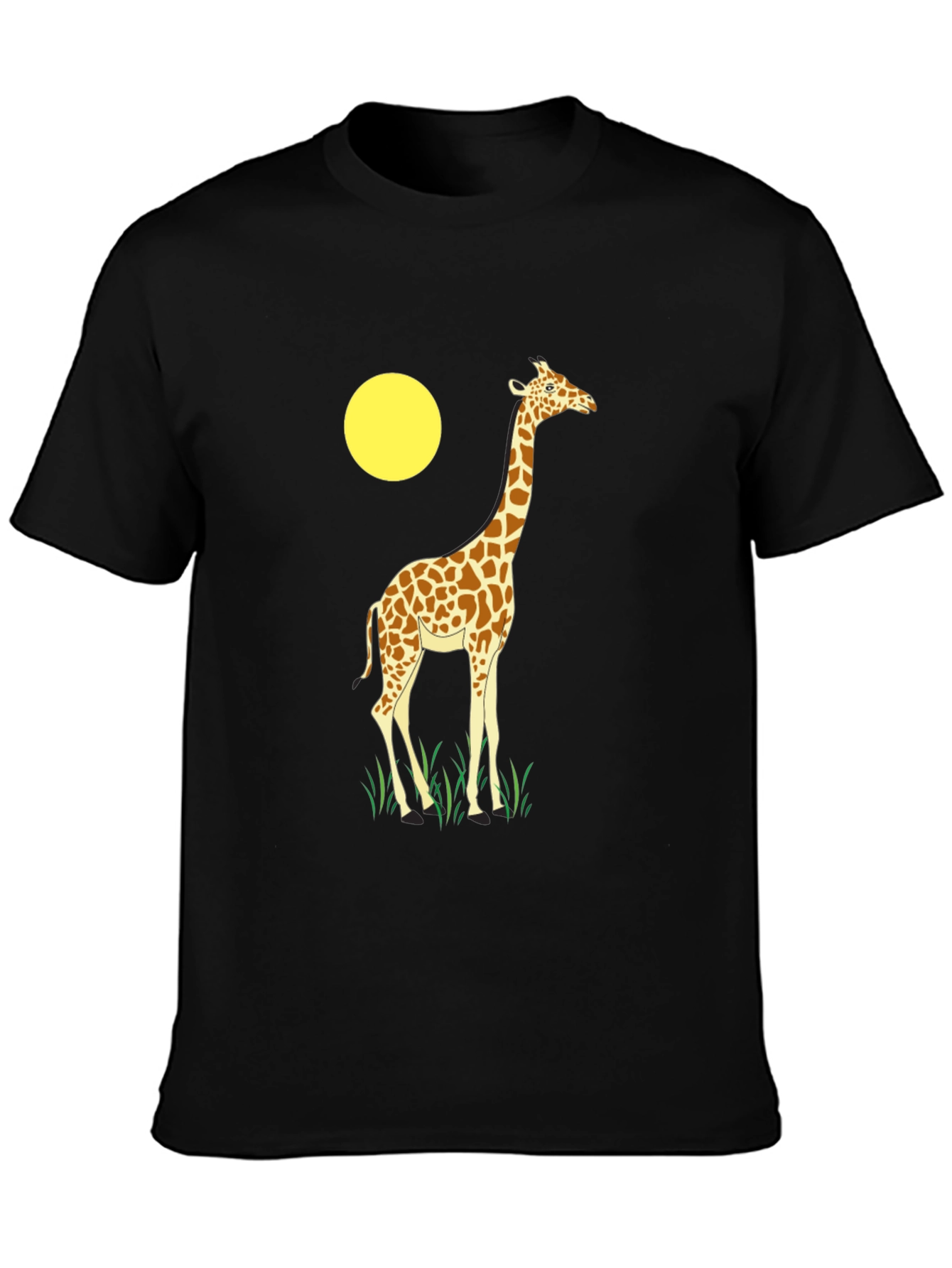 Giraffe Graphic T-Shirt - Novelty Animal Print Tee