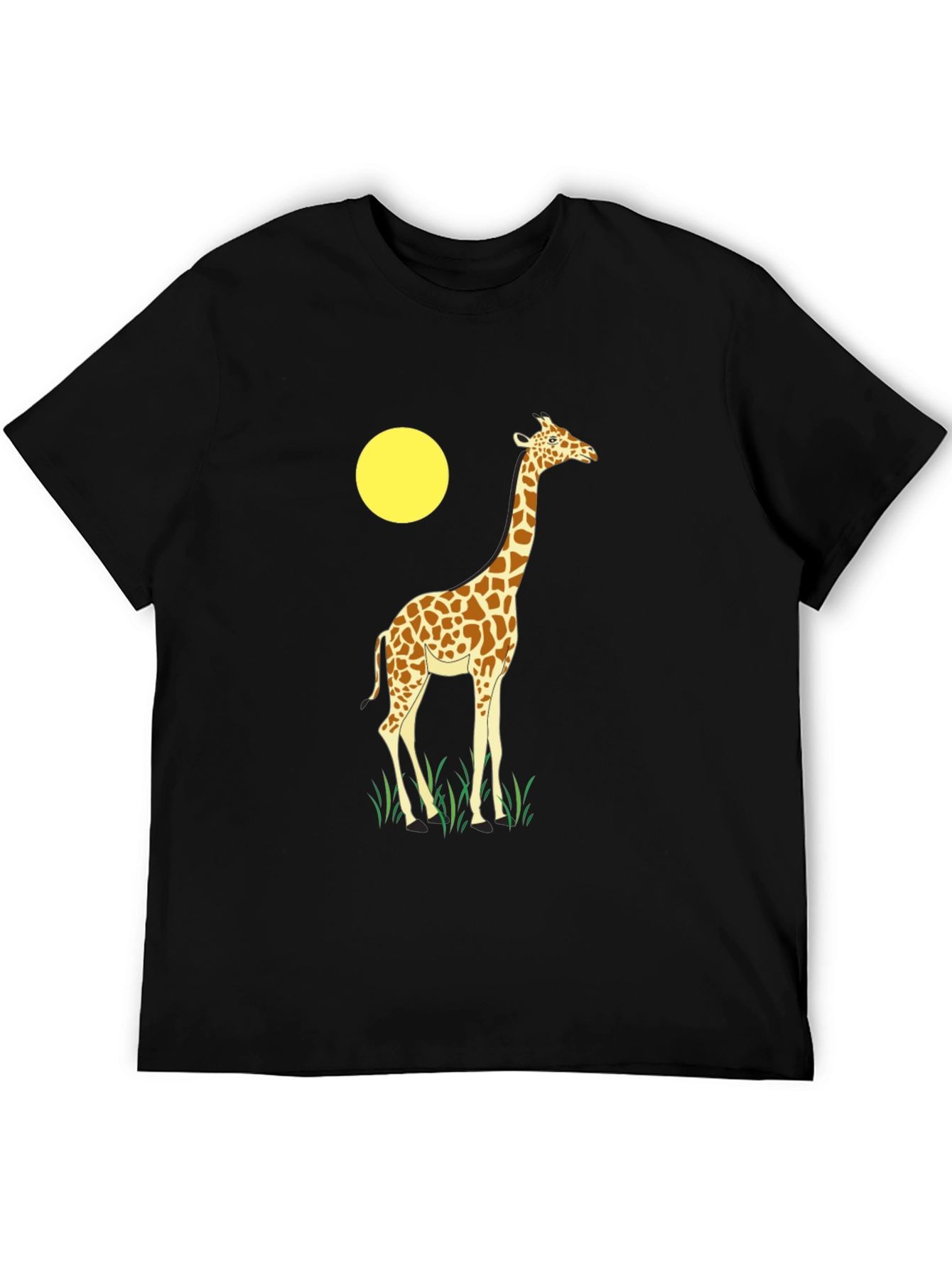 Giraffe Graphic T-Shirt - Novelty Animal Print Tee