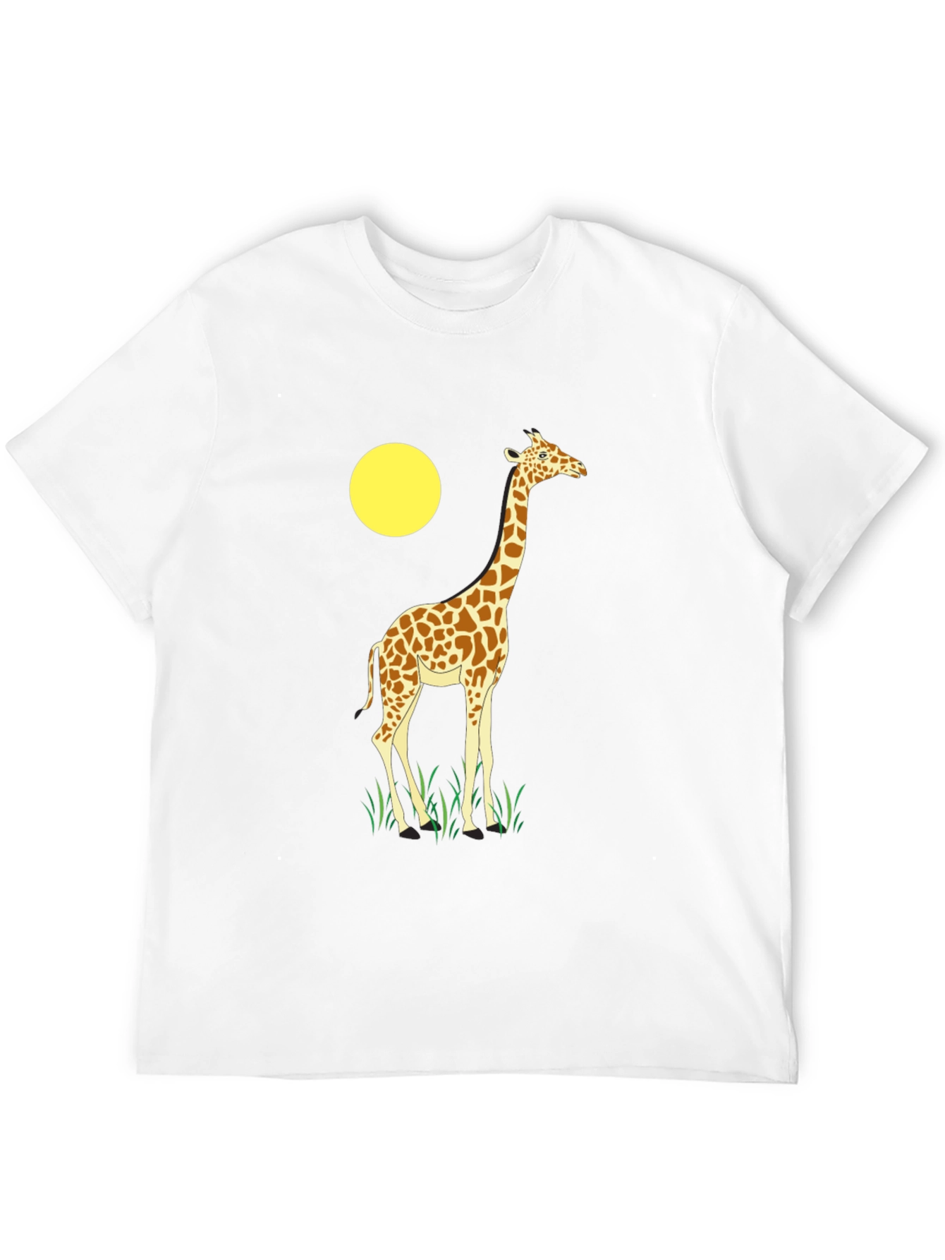 Giraffe Graphic T-Shirt - Novelty Animal Print Tee