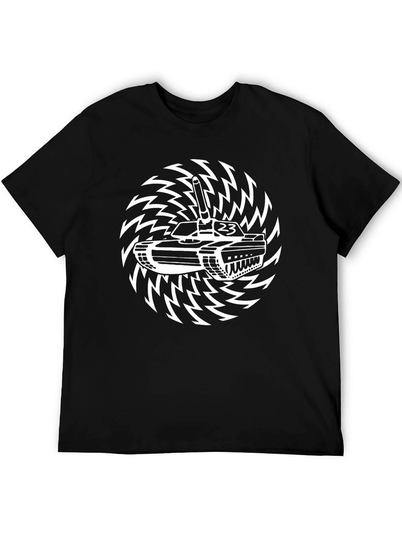 Tank Graphic Tee - Military Inspired Design