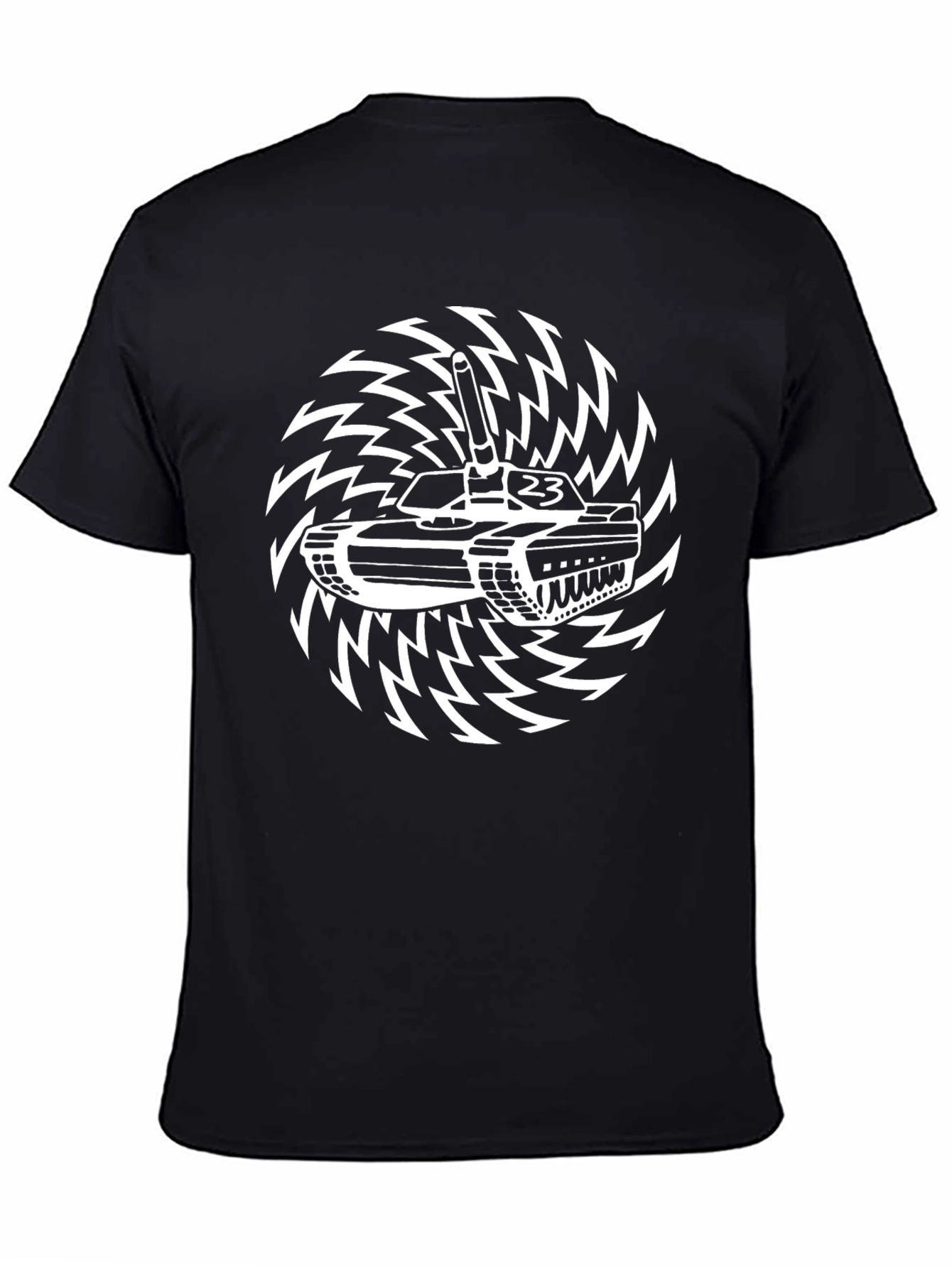 Tank Graphic Tee - Military Inspired Design