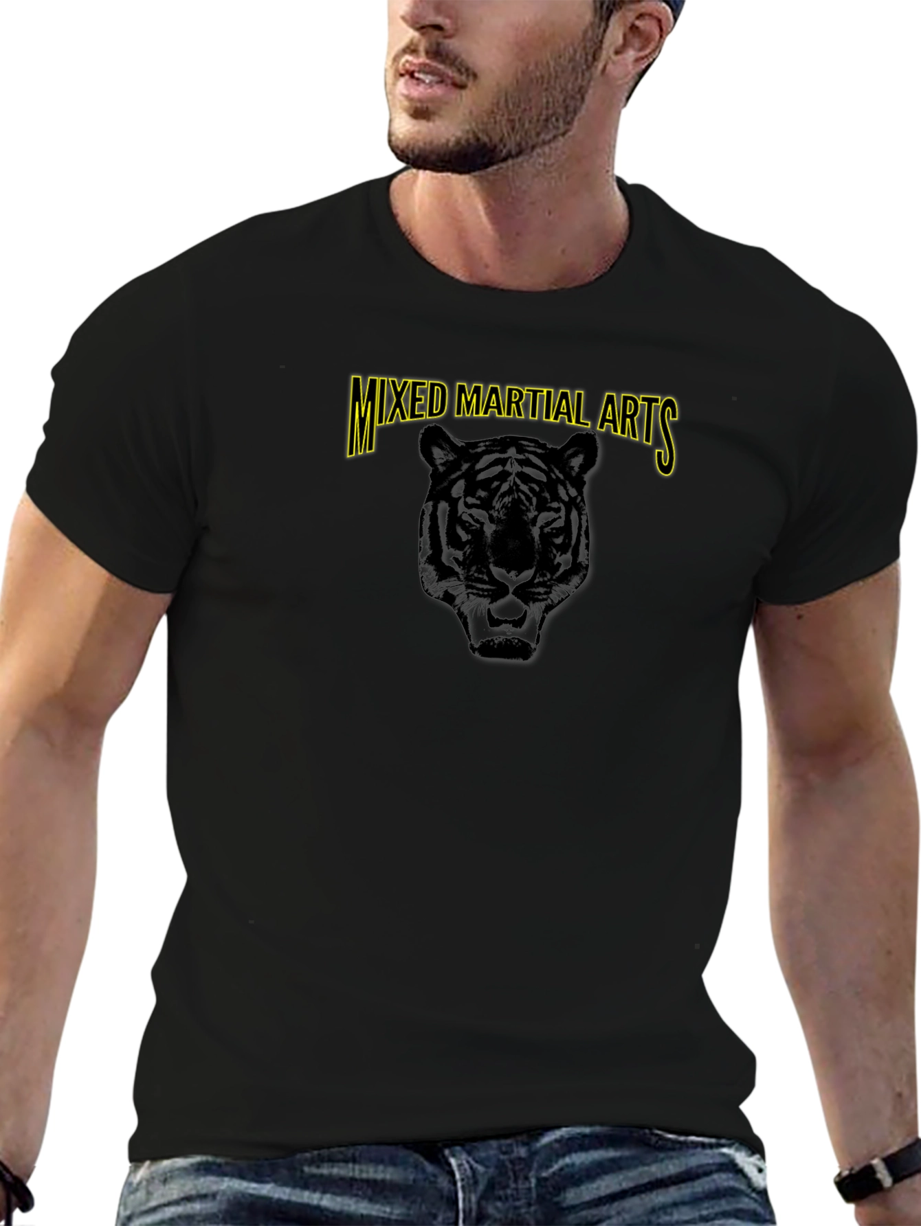 Mixed Martial Arts Tiger Graphic T-Shirt