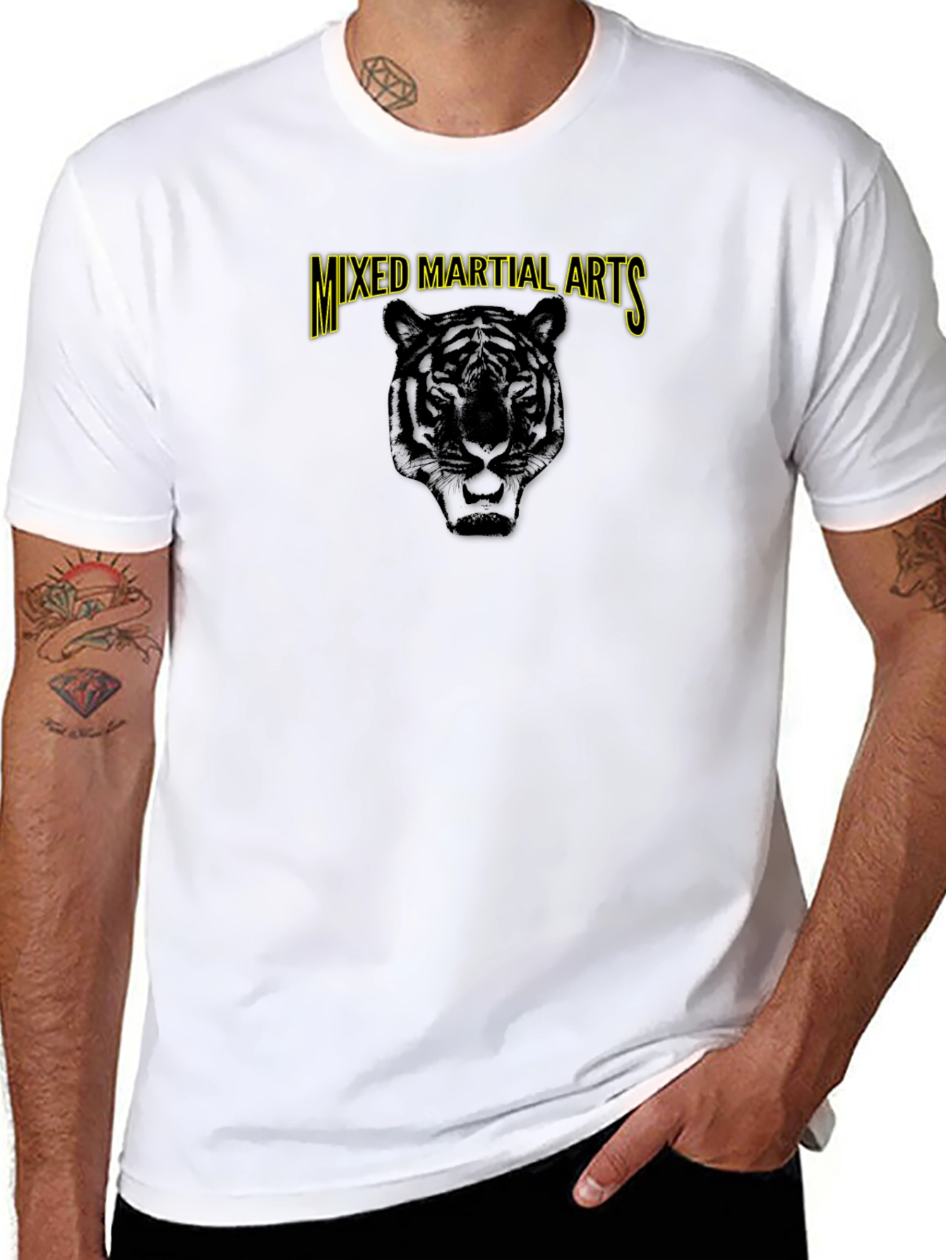 Mixed Martial Arts Tiger Graphic T-Shirt