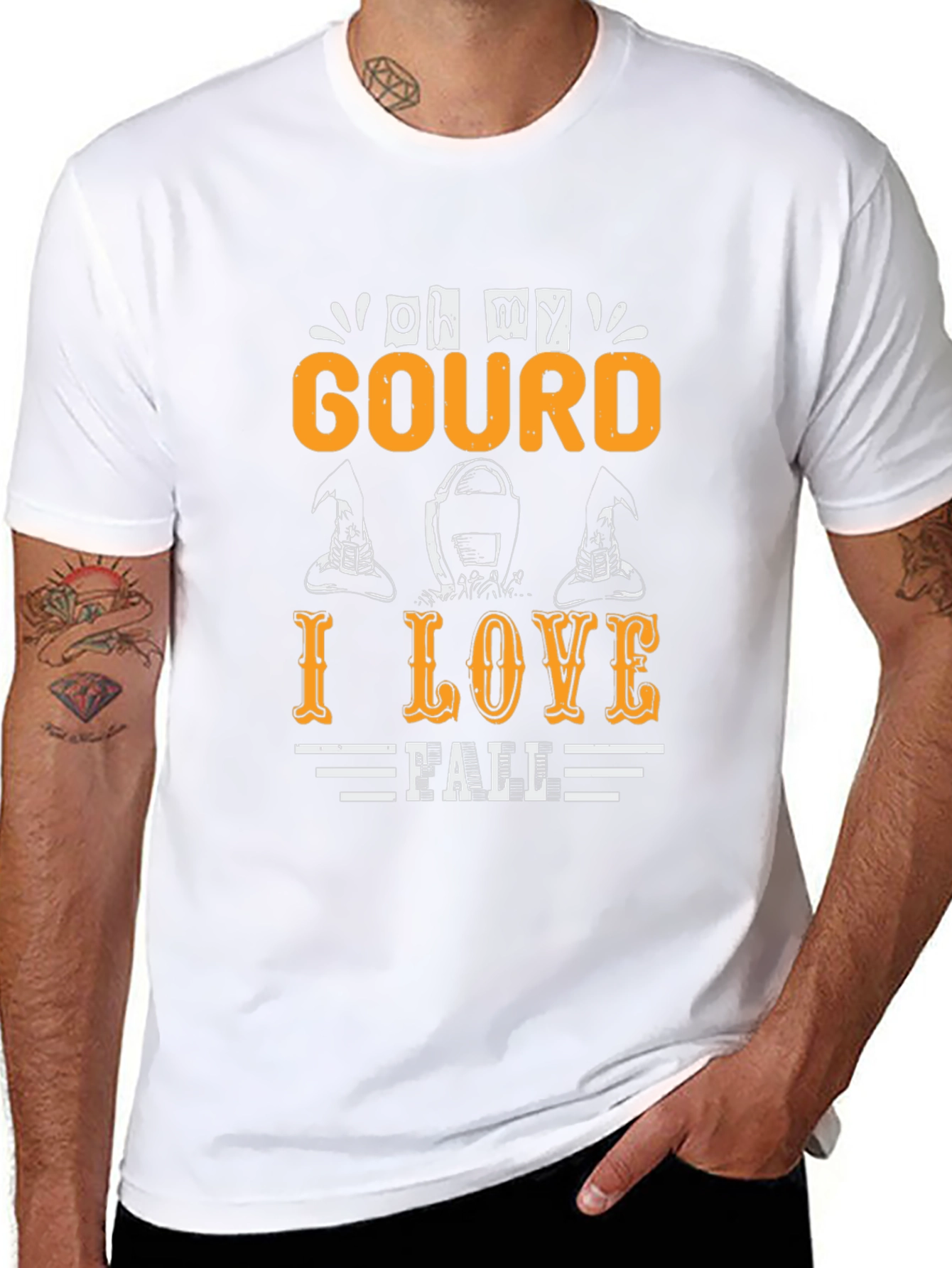 Oh My Gourd I Love Fall Graphic T-Shirt