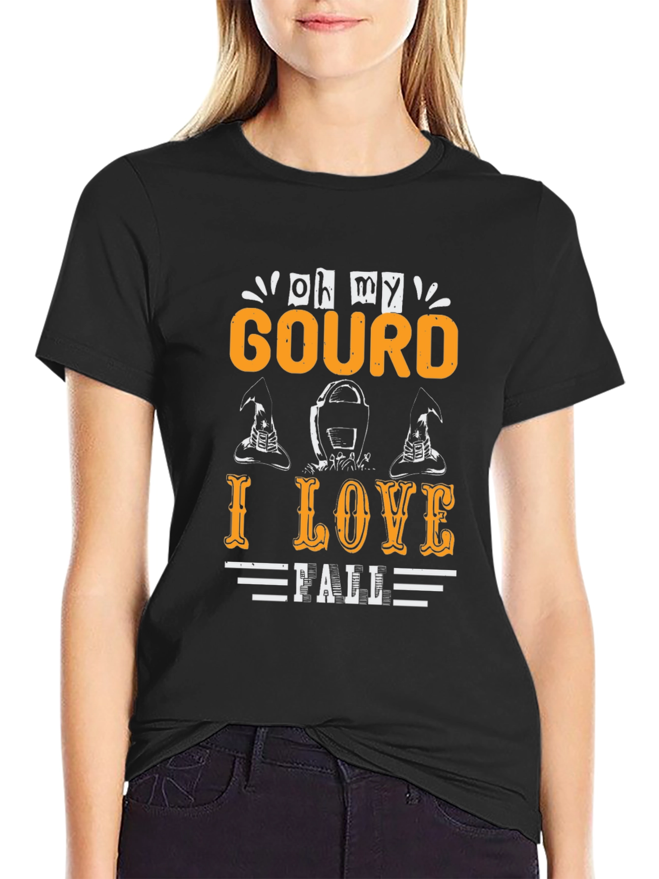 Oh My Gourd I Love Fall Graphic T-Shirt