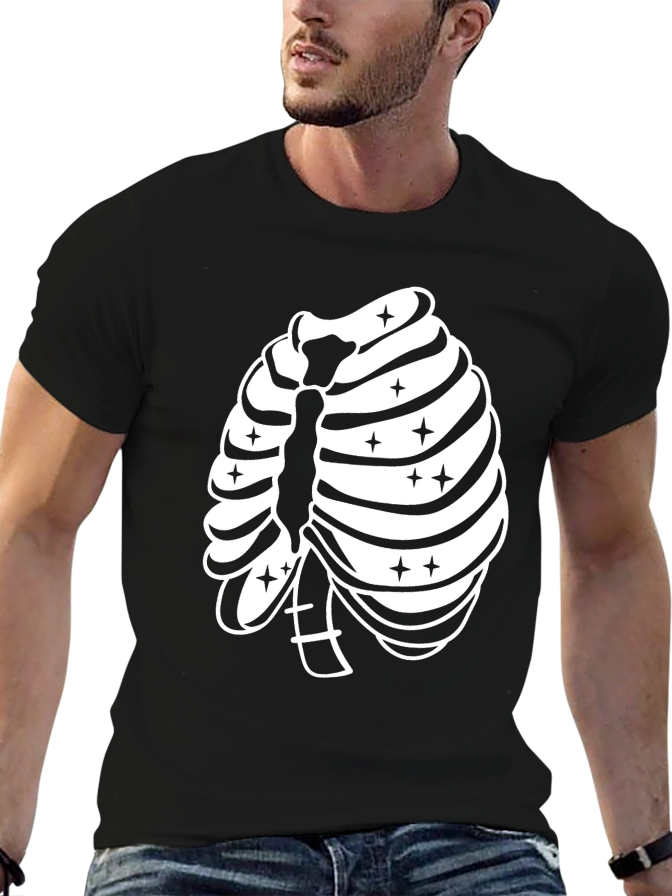 Ribcage Graphic Tee - Spooky Season Ready