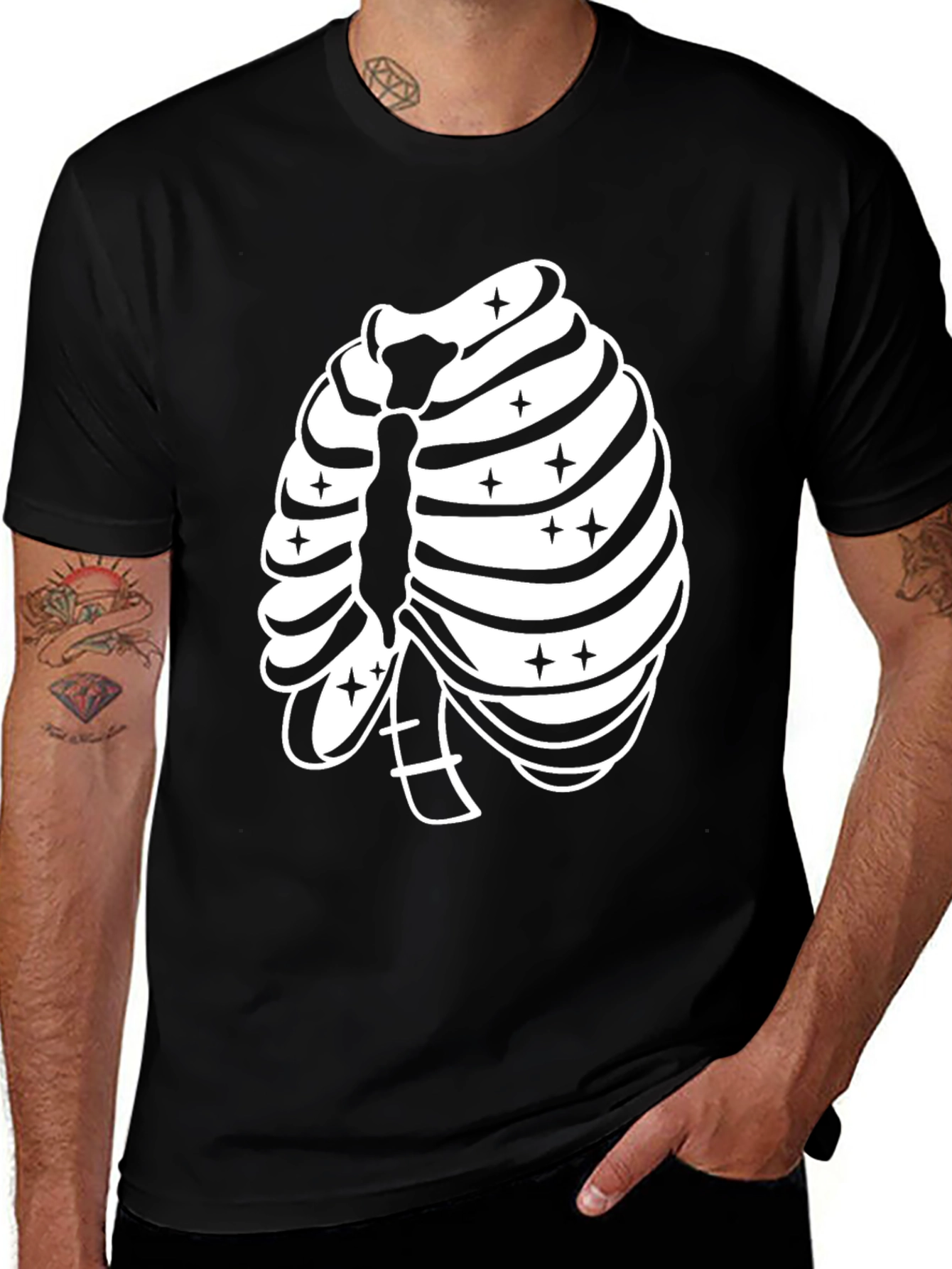 Ribcage Graphic Tee - Spooky Season Ready