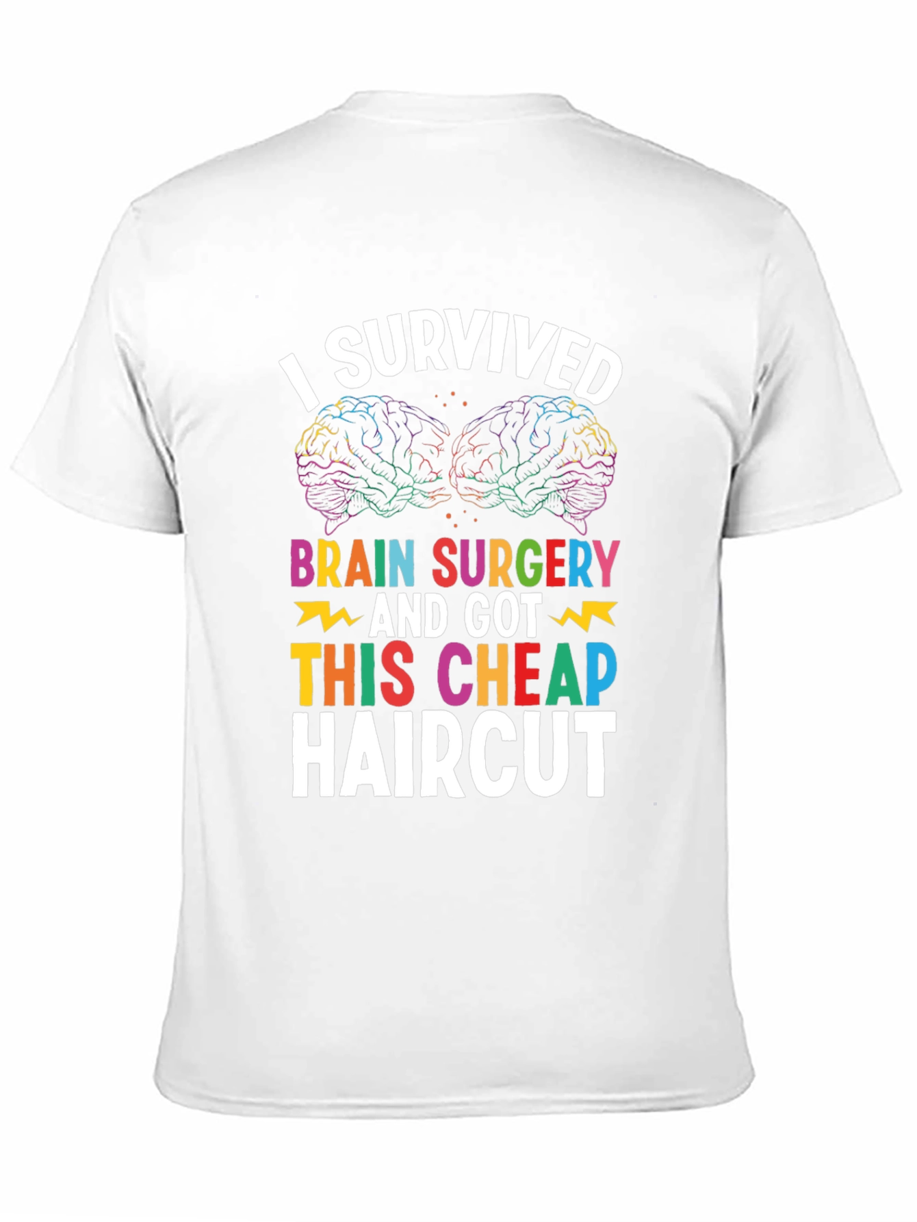 Brain Surgery Survivor T-Shirt - Funny Haircut Tee