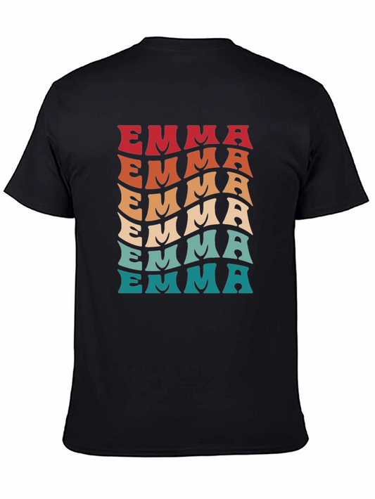 Emma Retro Wave T-Shirt - Custom Name Tee