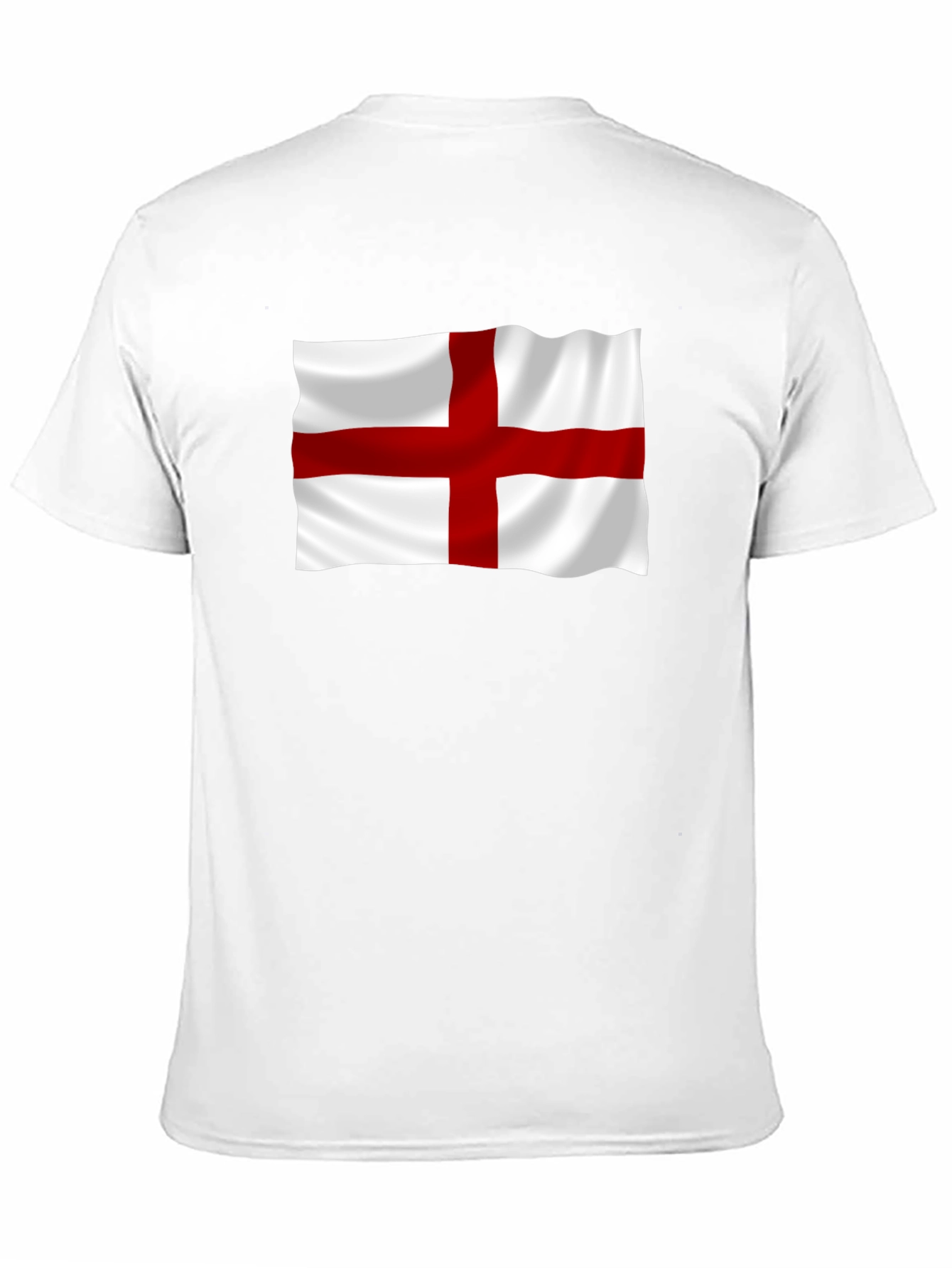 England Flag Graphic T-Shirt - Black Cotton Tee