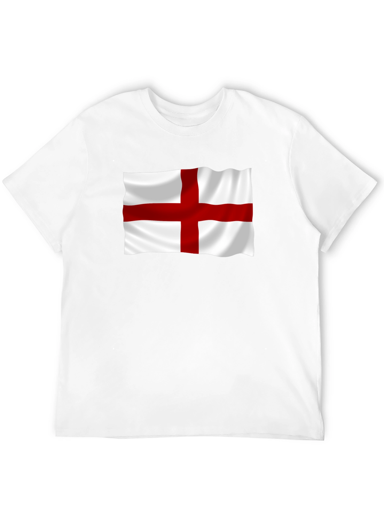 England Flag Graphic T-Shirt - Black Cotton Tee