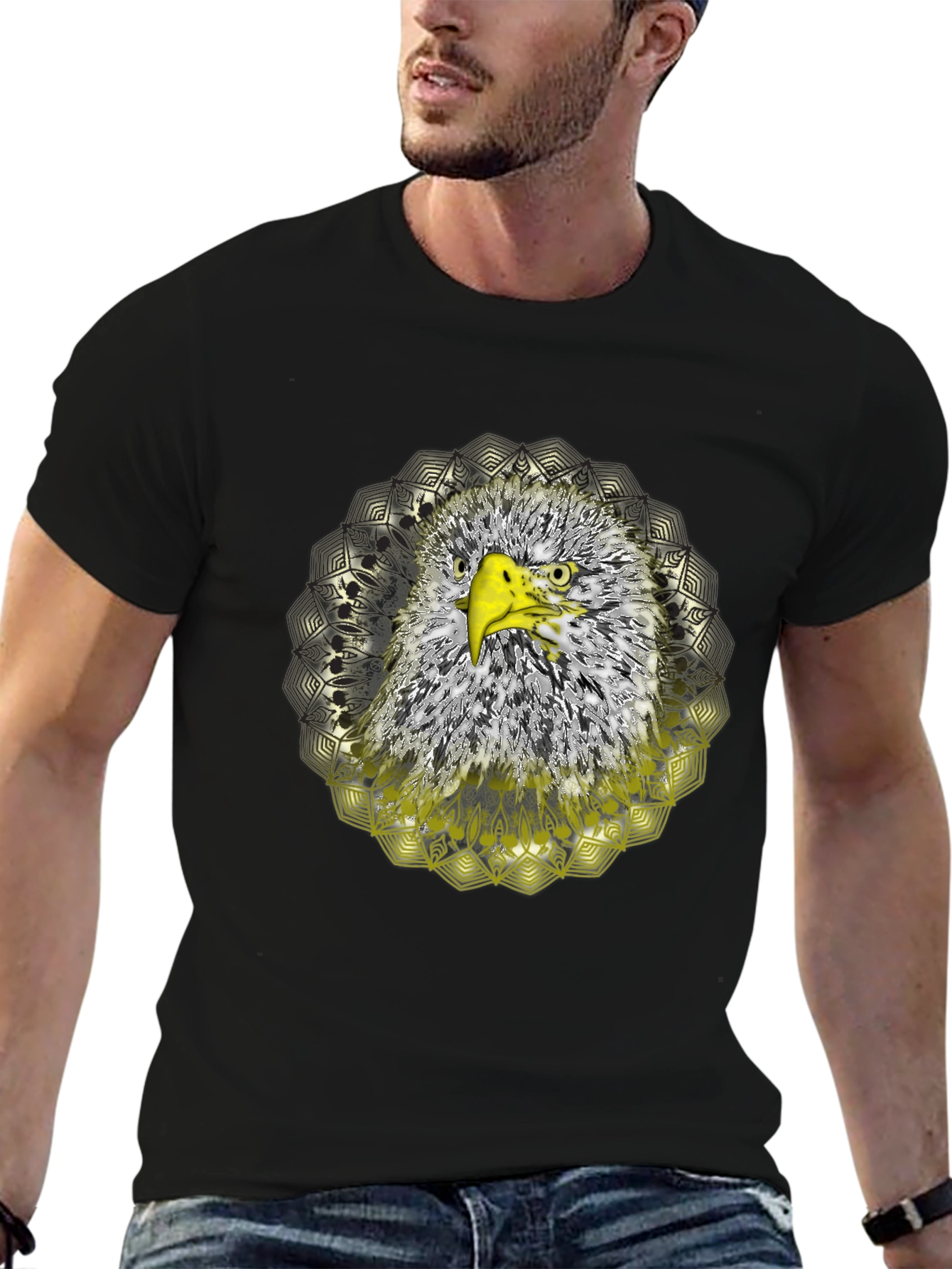 Eagle Graphic Tee - Mens Black T-Shirt