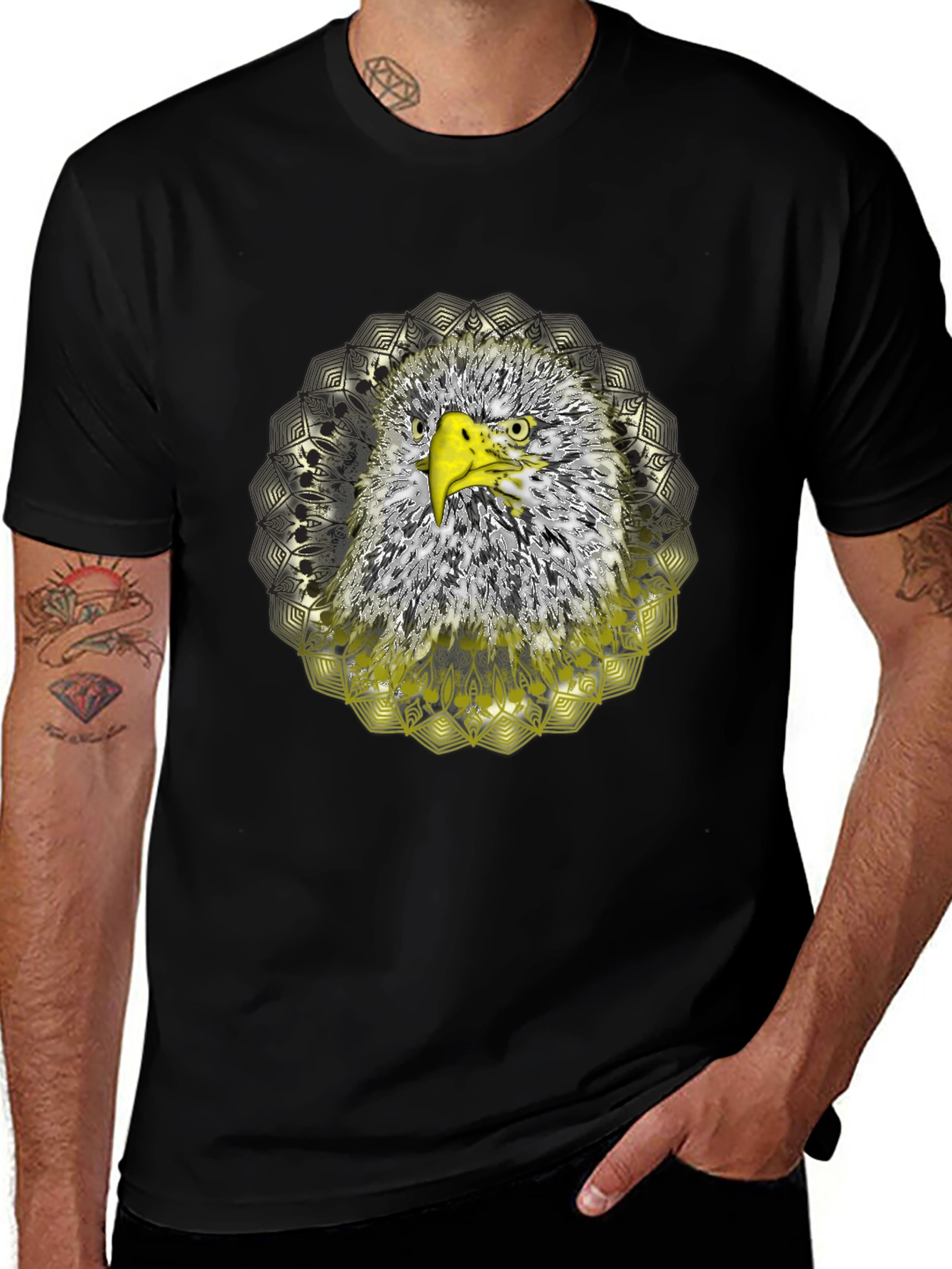 Eagle Graphic Tee - Mens Black T-Shirt