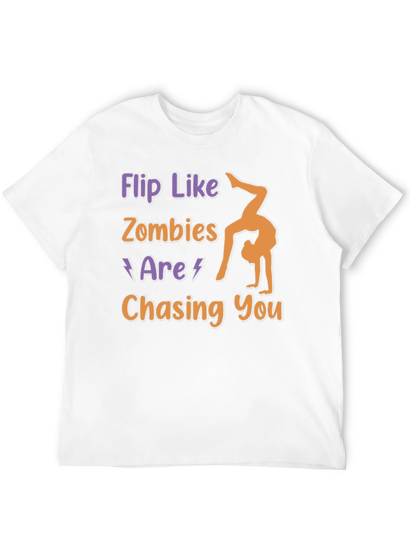 Flip Like Zombies Are Chasing You Graphic Tee