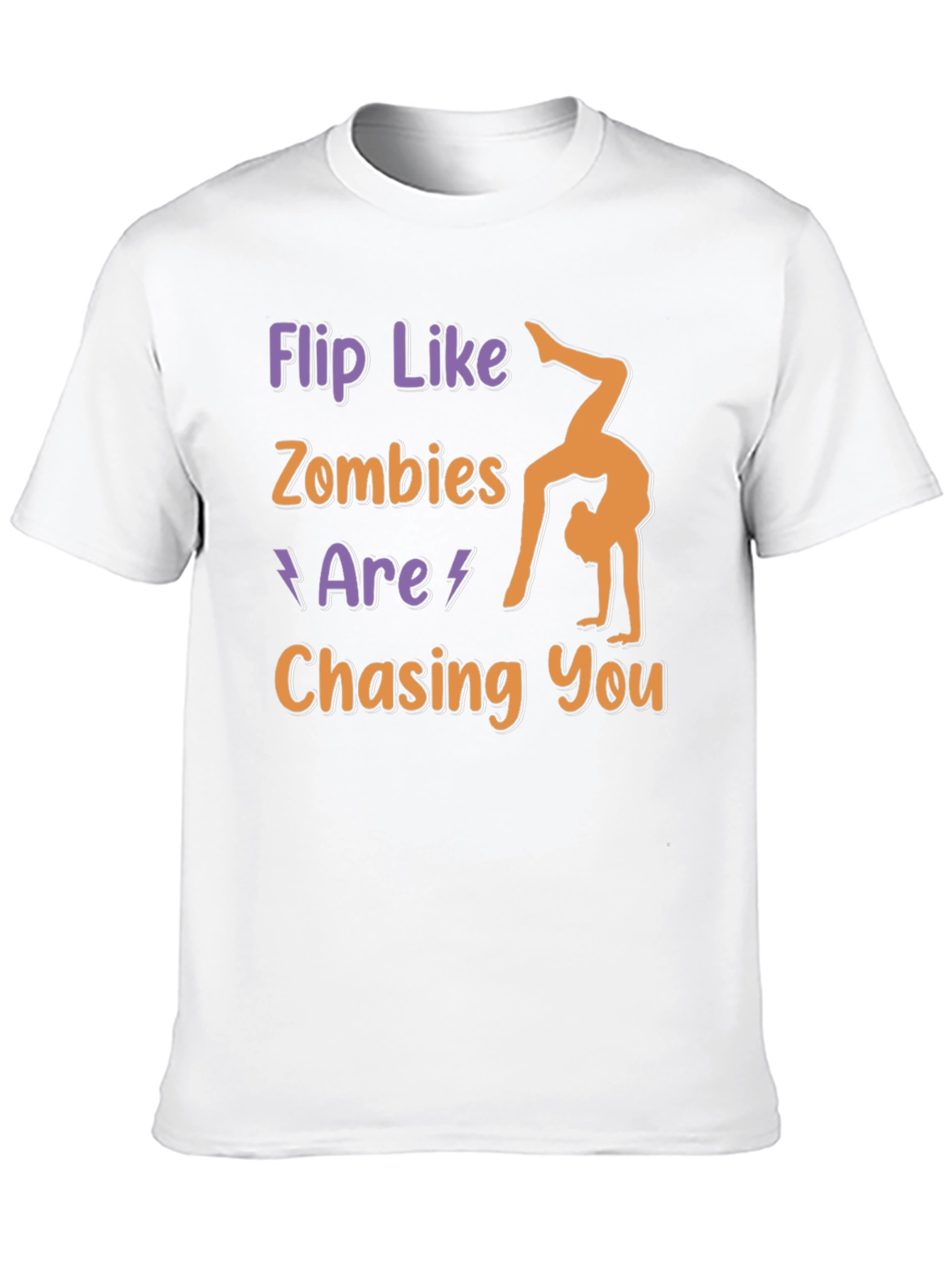 Flip Like Zombies Are Chasing You Graphic Tee