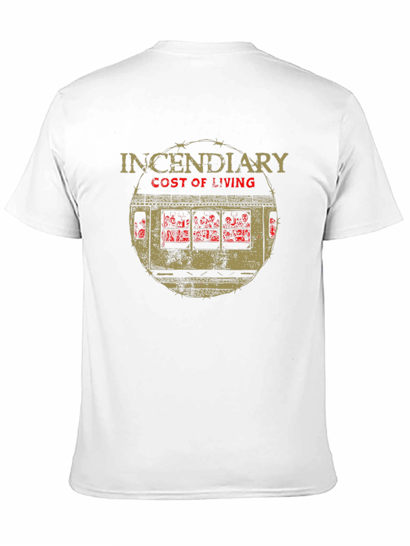 Incendiary Cost of Living Graphic Black T-Shirt