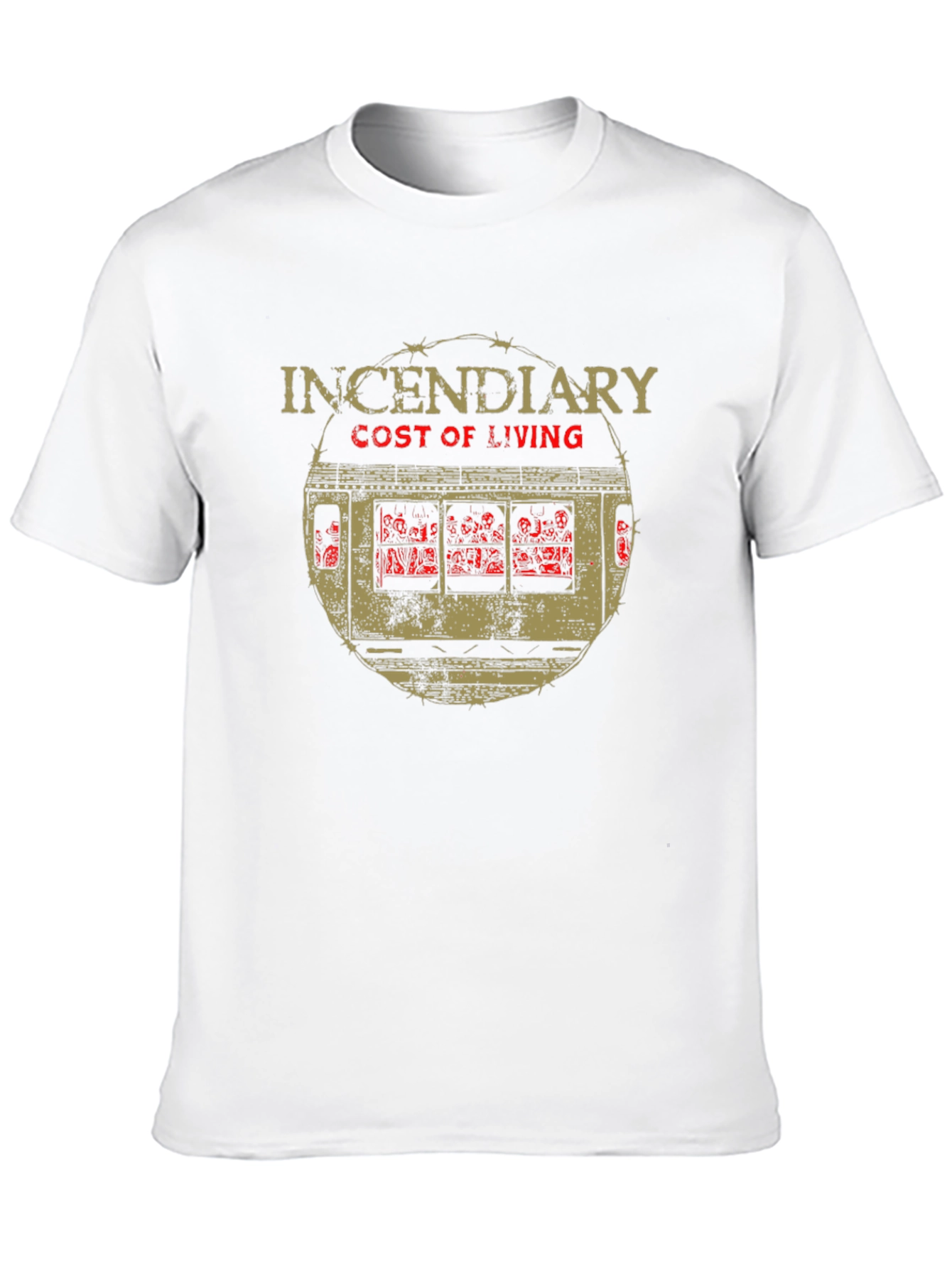 Incendiary Cost of Living Graphic Black T-Shirt
