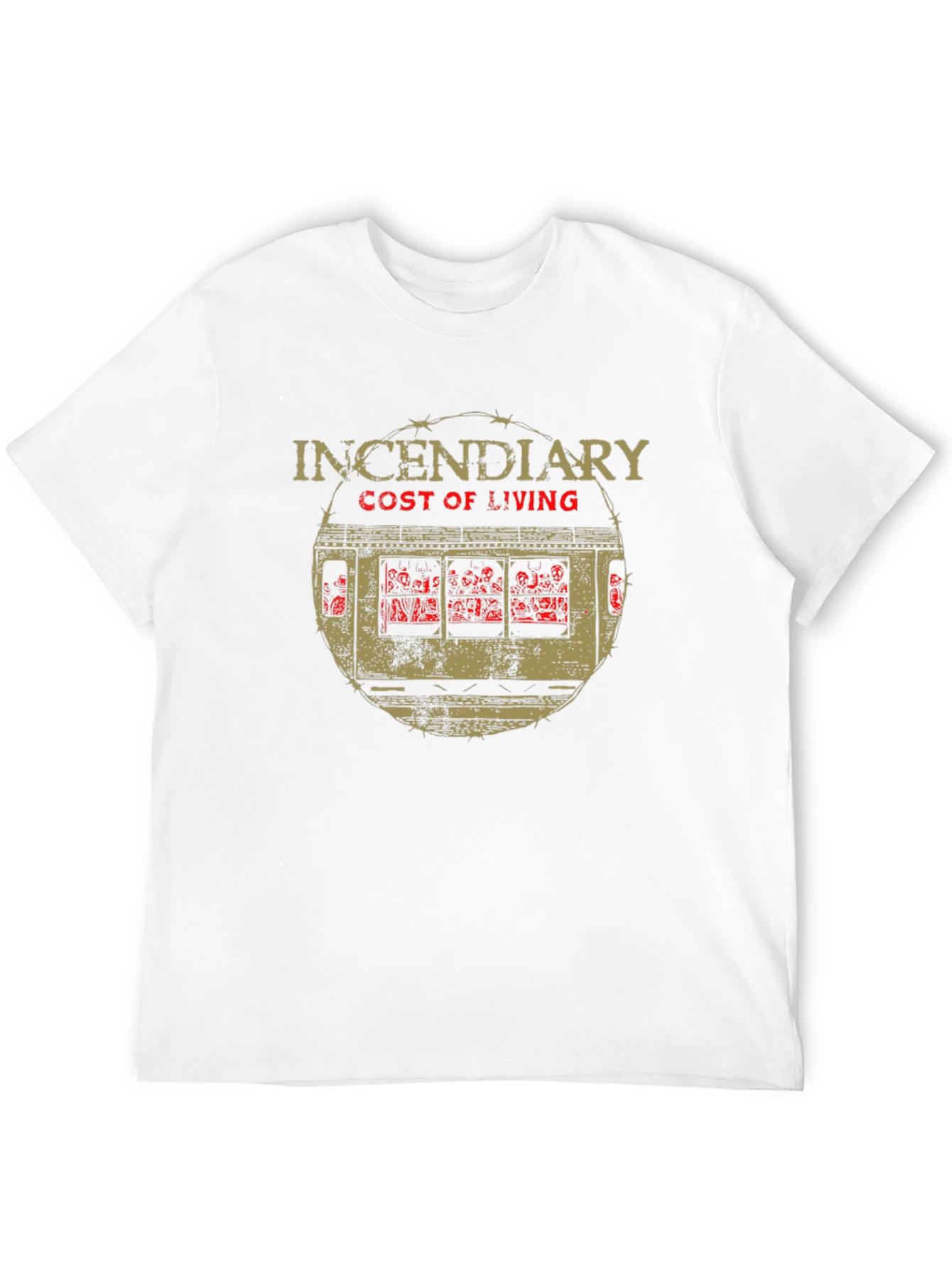 Incendiary Cost of Living Graphic Black T-Shirt