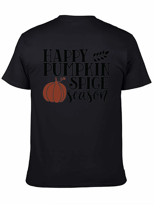 Happy Pumpkin Spice Season Black T-Shirt