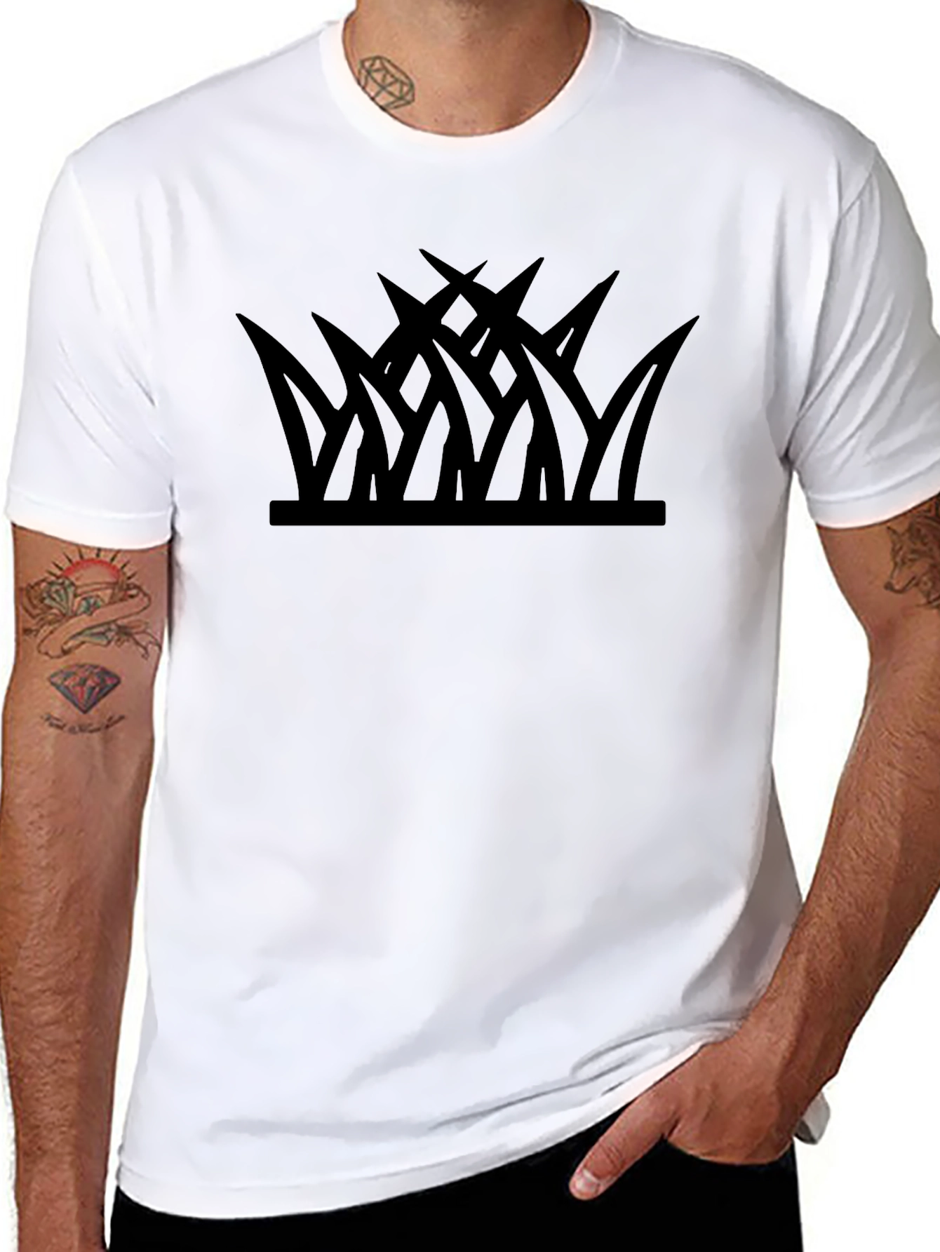 Grass Graphic Tee - Modern Style