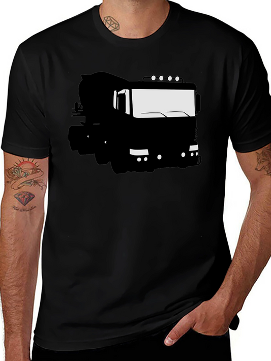 Black Truck Graphic Tee - Mens Casual Shirt