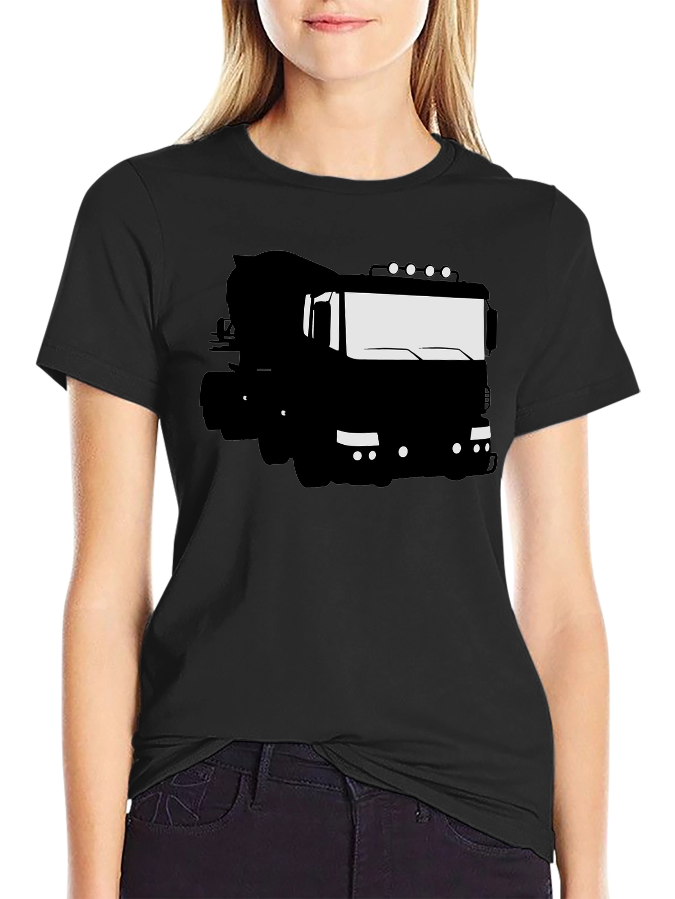 Black Truck Graphic Tee - Mens Casual Shirt